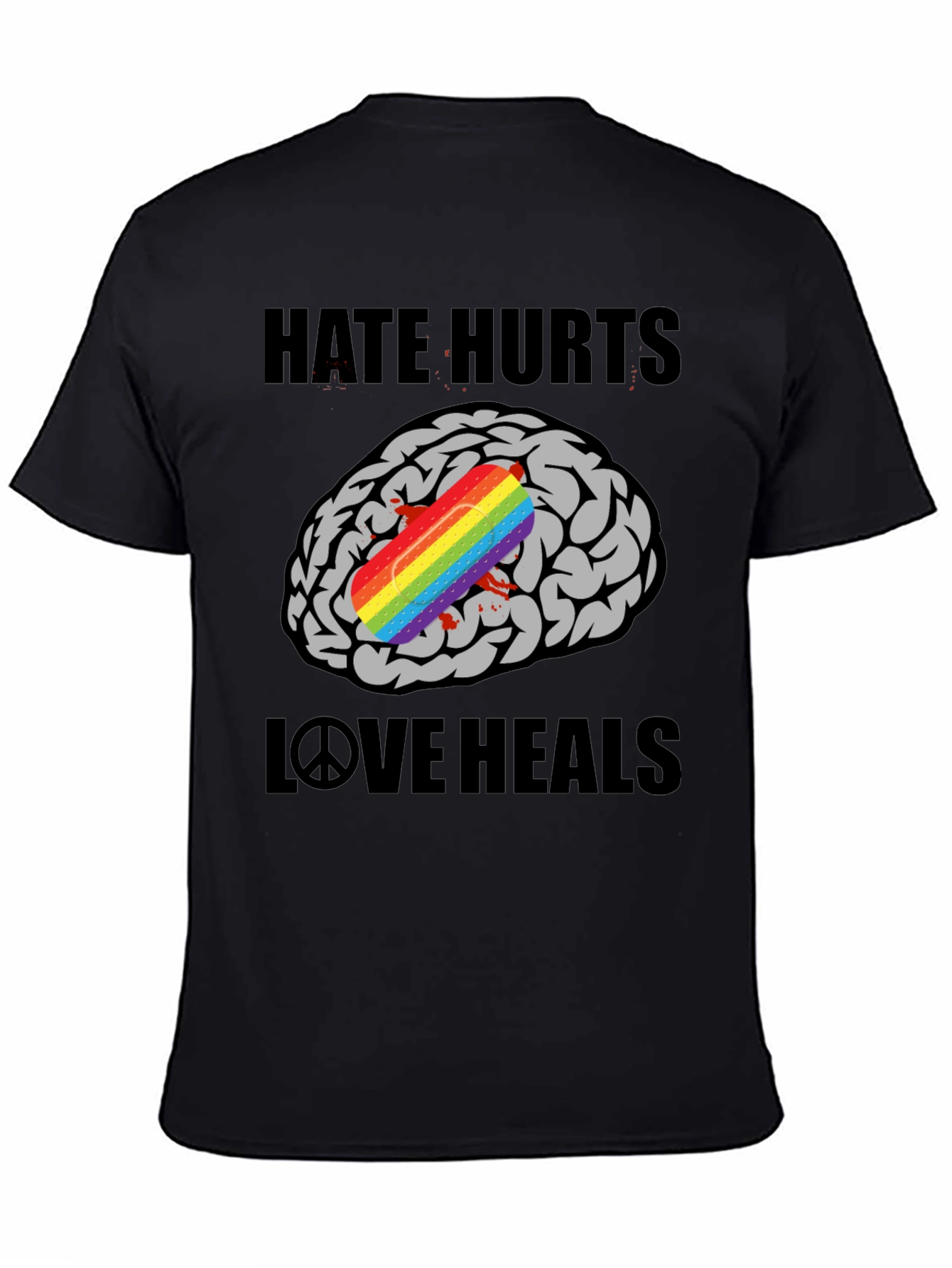 Hate Hurts Love Heals Graphic T-Shirt