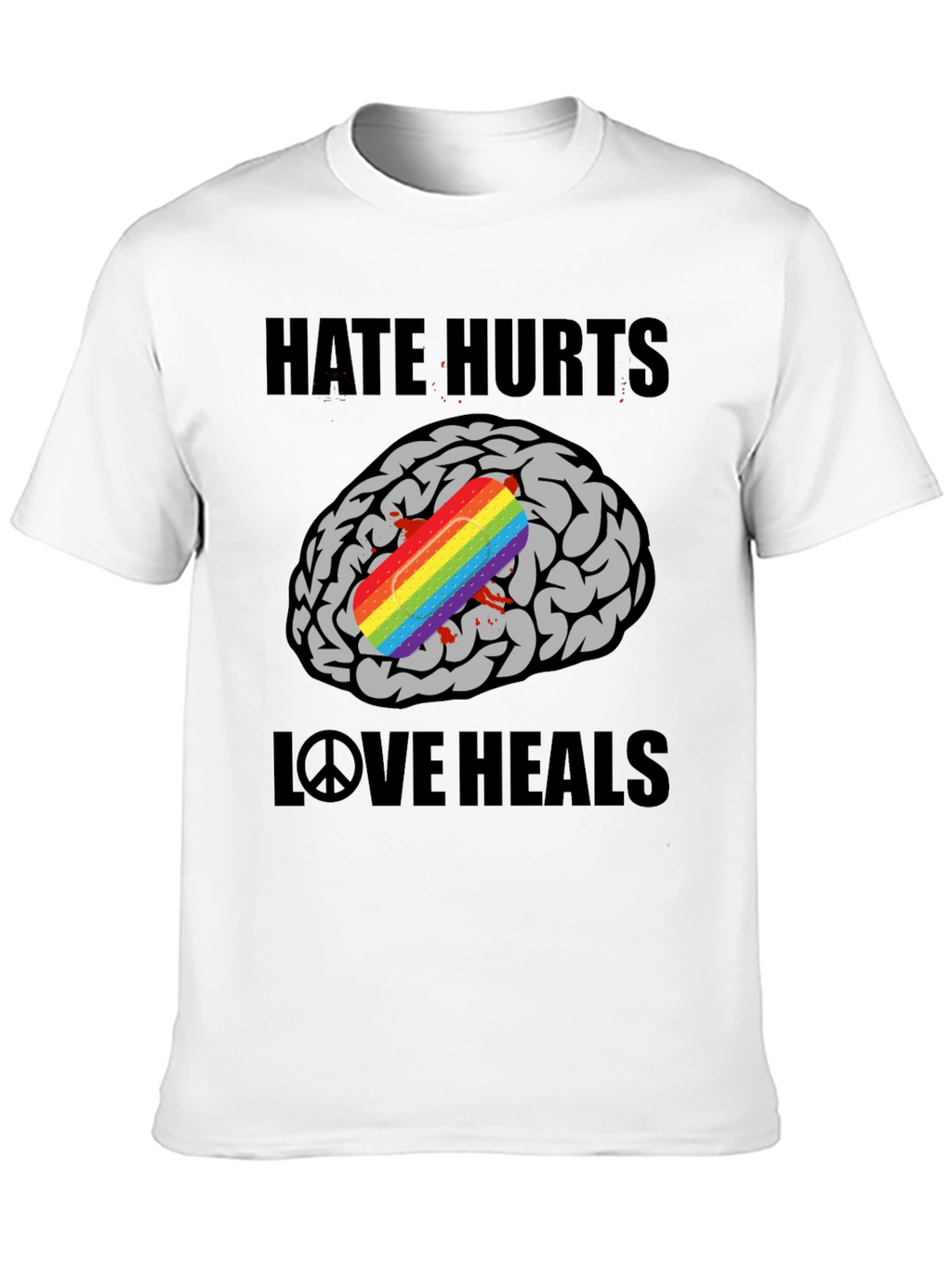 Hate Hurts Love Heals Graphic T-Shirt