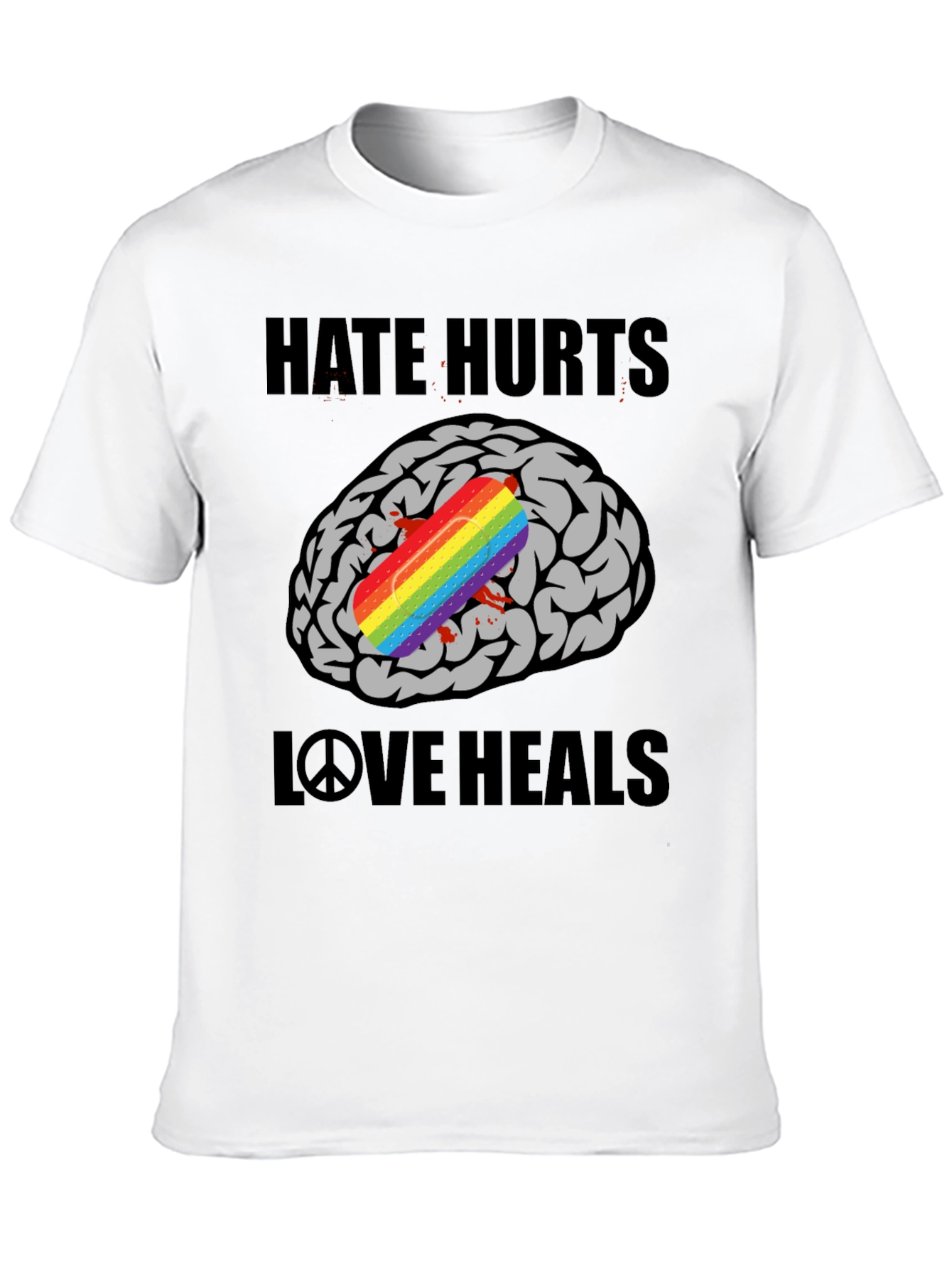 Hate Hurts Love Heals Graphic T-Shirt