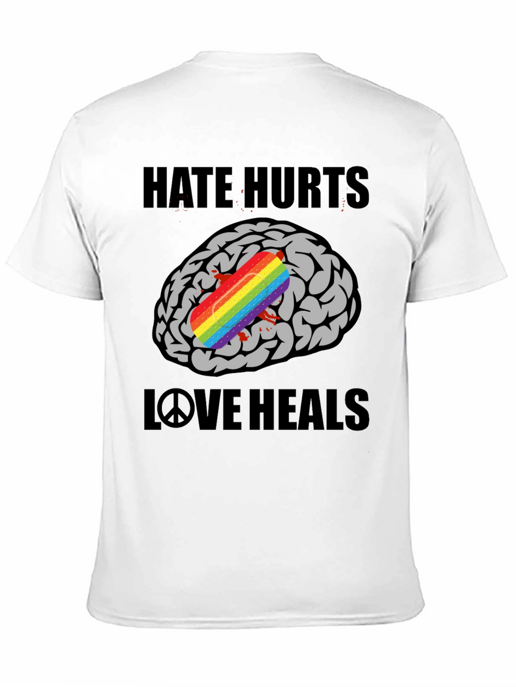Hate Hurts Love Heals Graphic T-Shirt