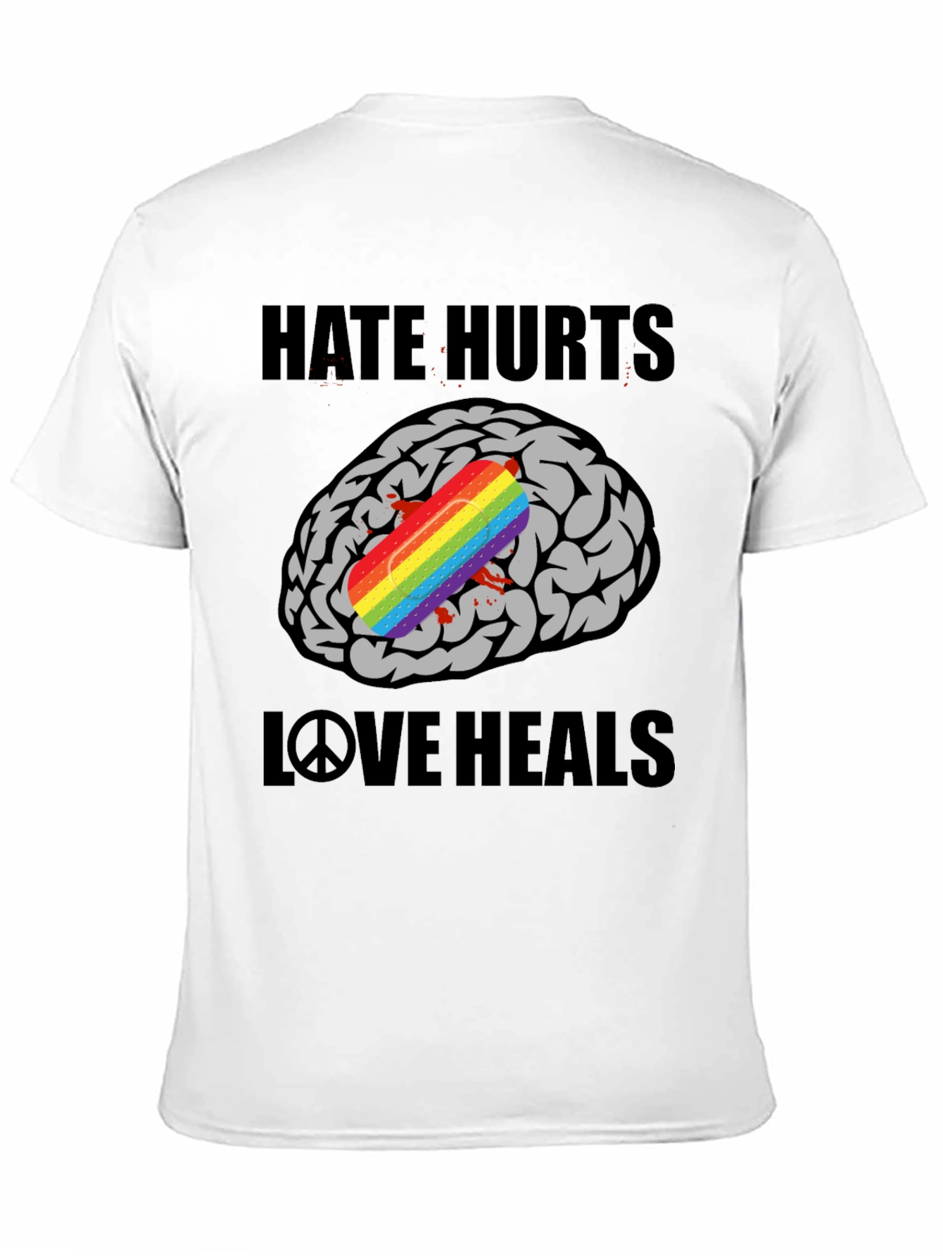 Hate Hurts Love Heals Graphic T-Shirt