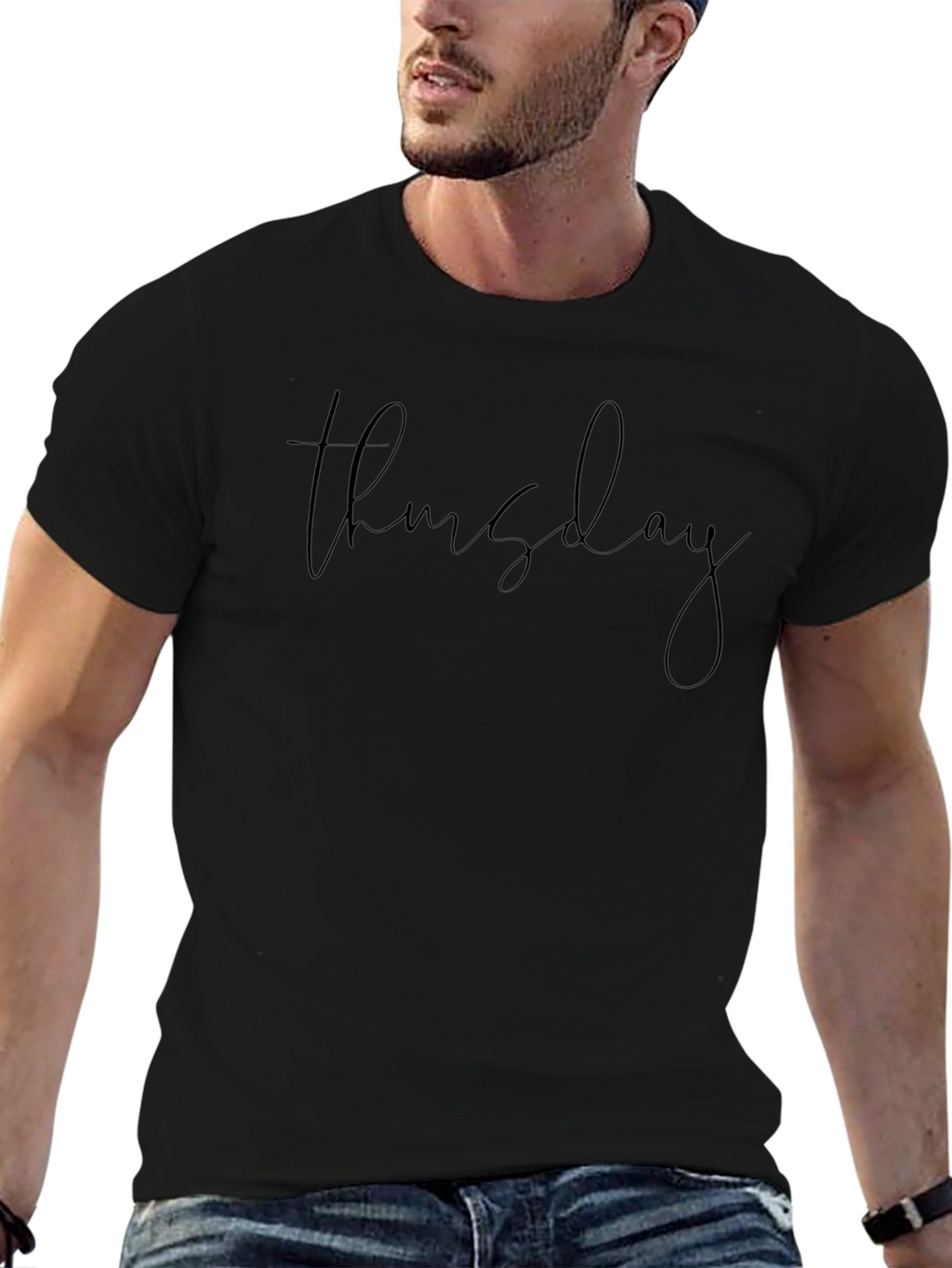 Thursday Script Black T-Shirt