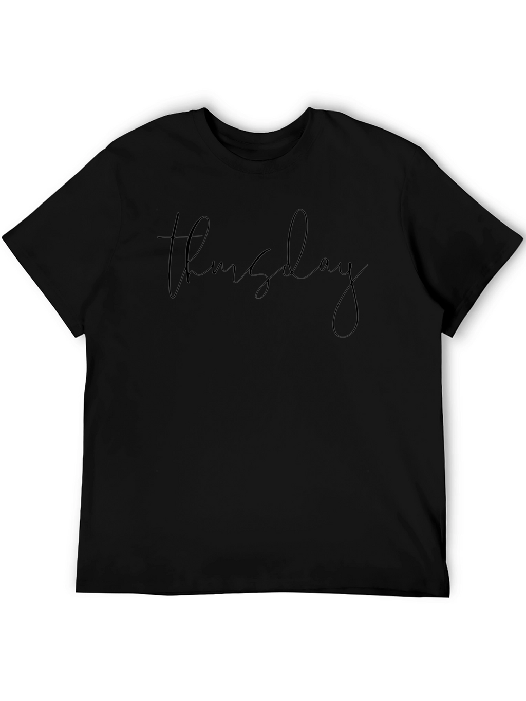 Thursday Script Black T-Shirt