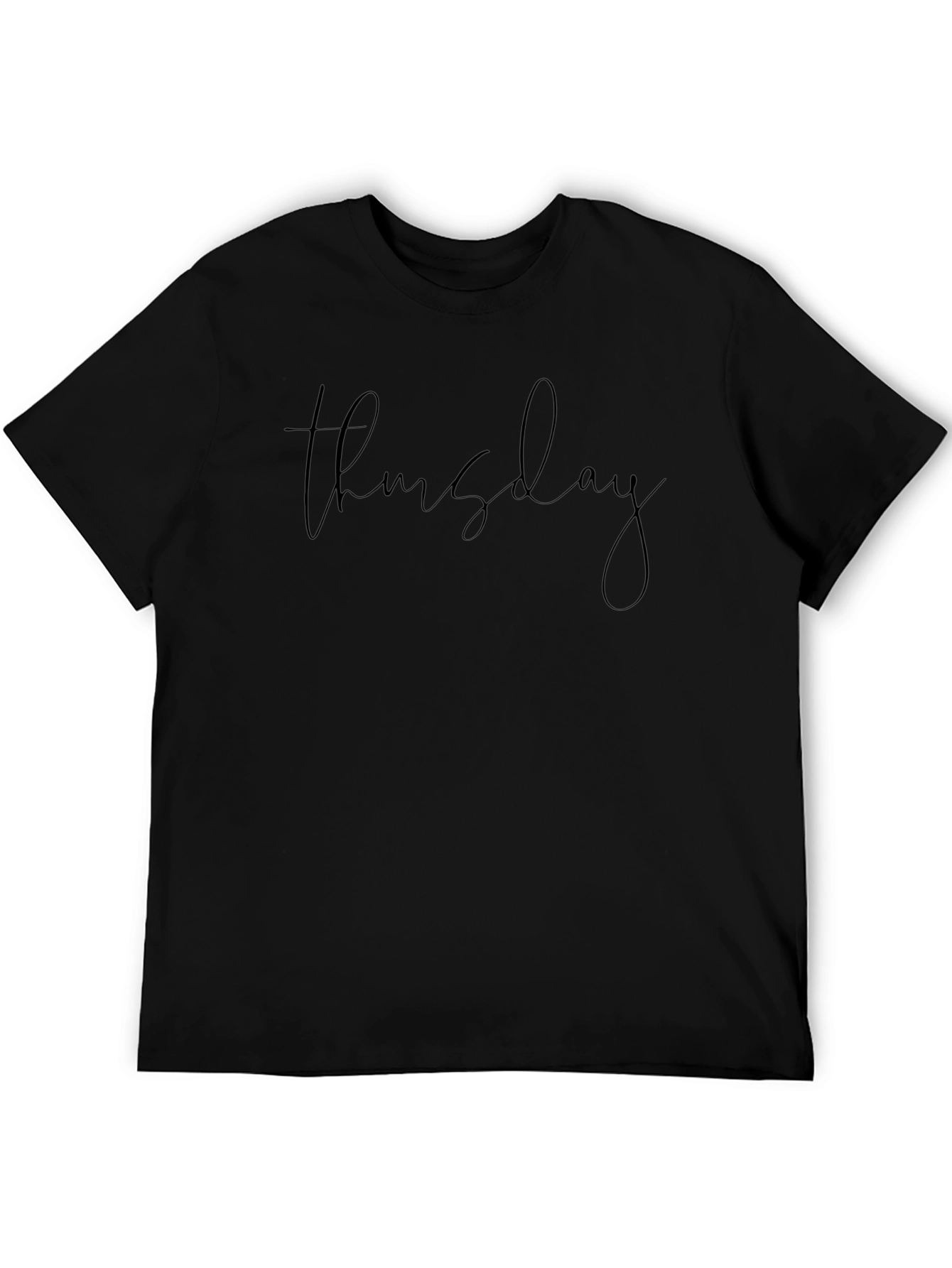 Thursday Script Black T-Shirt