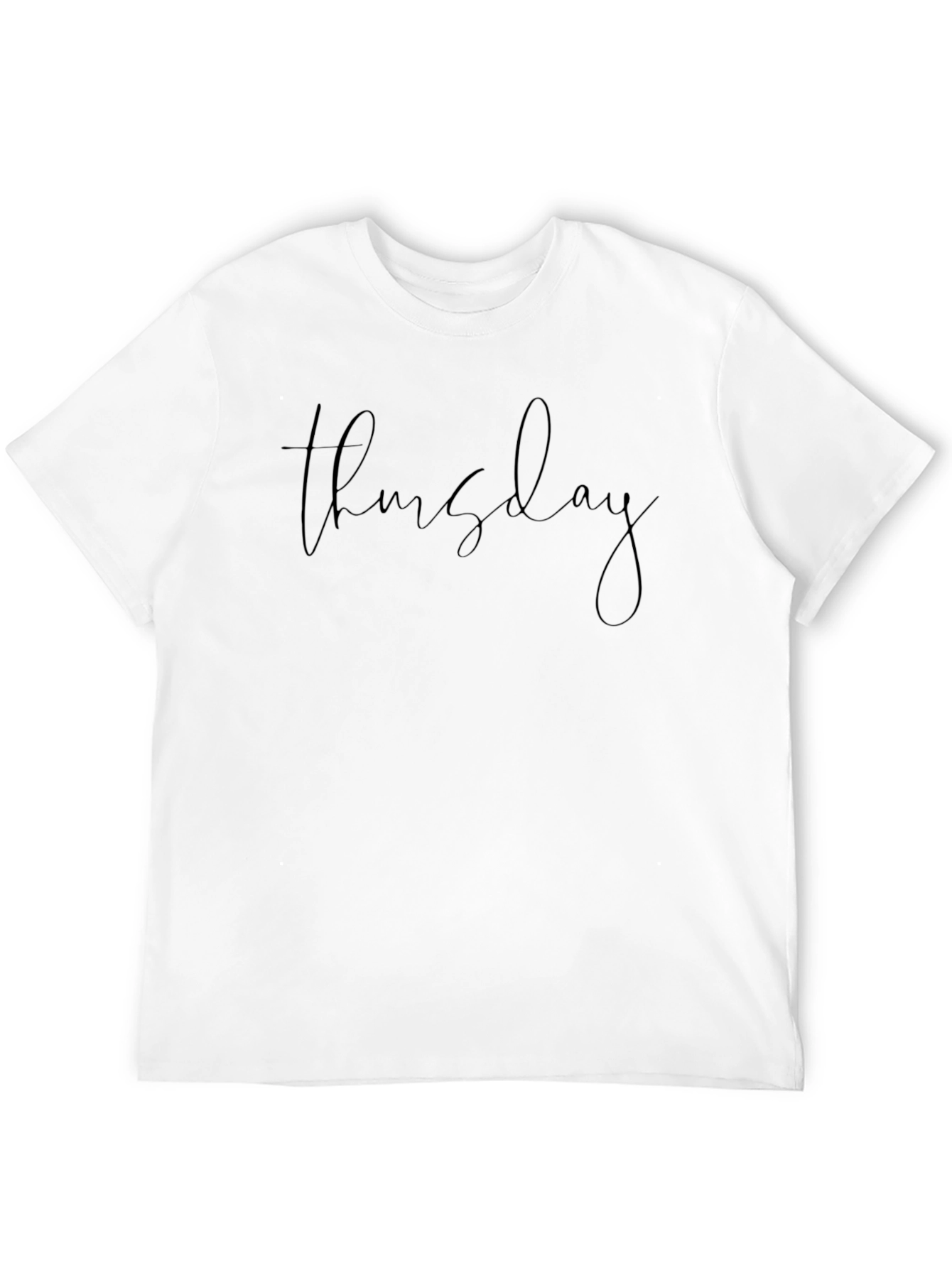 Thursday Script Black T-Shirt