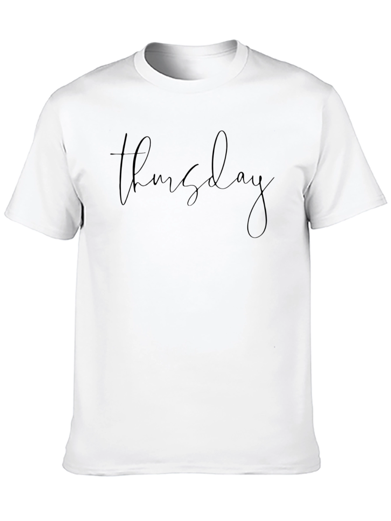 Thursday Script Black T-Shirt