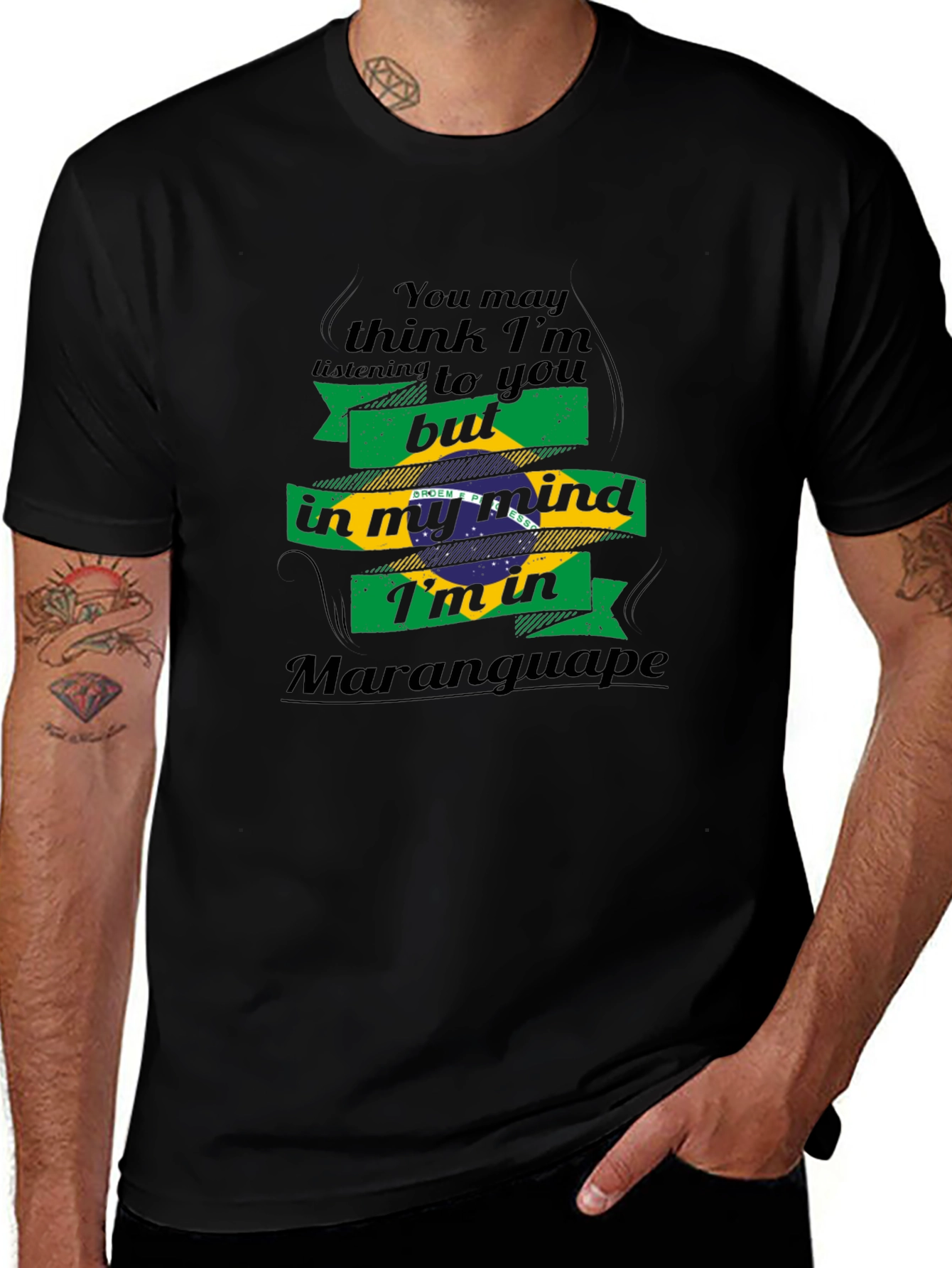 Maranguape Brazil Flag T-Shirt - Mind Vacation Tee