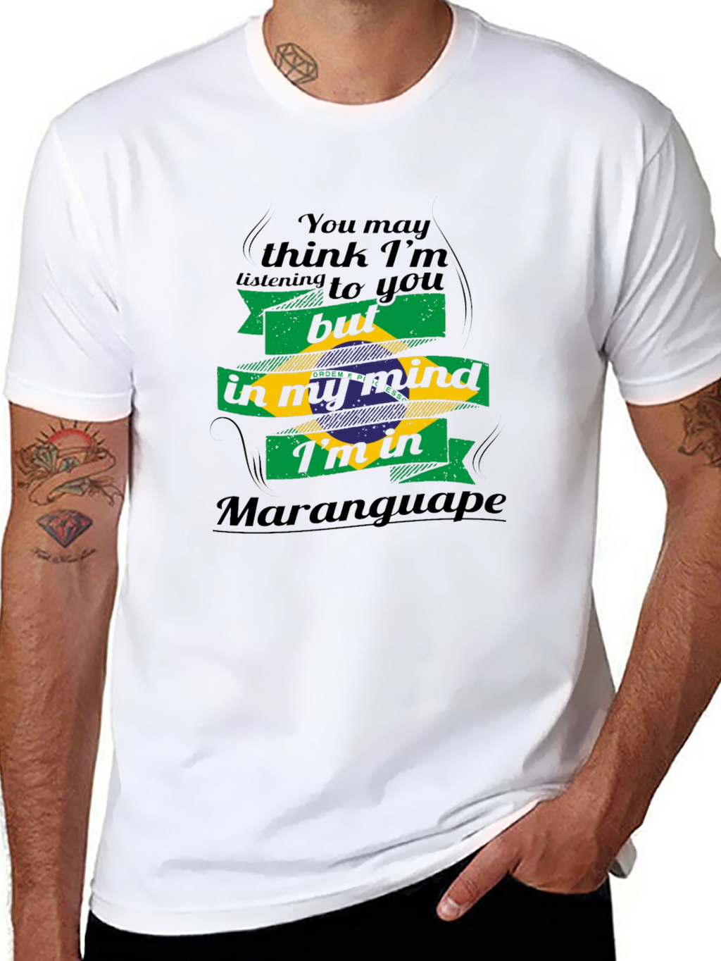 Maranguape Brazil Flag T-Shirt - Mind Vacation Tee