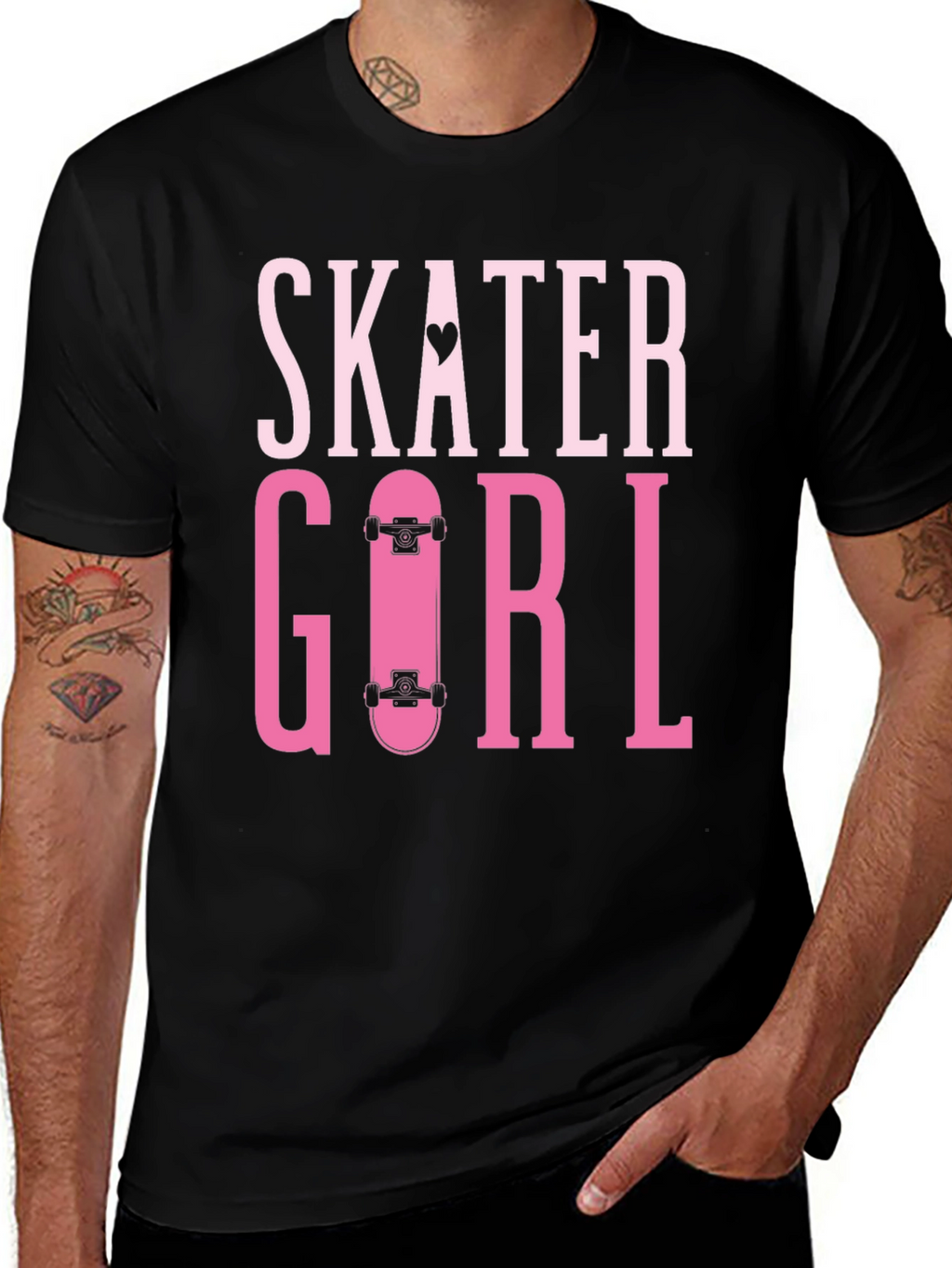 Skater Girl T-Shirt - Trendy Graphic Tee