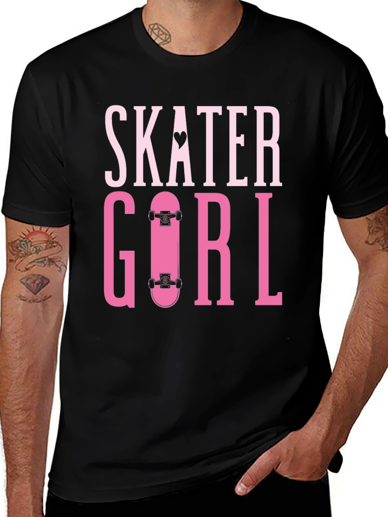 Skater Girl T-Shirt - Trendy Graphic Tee