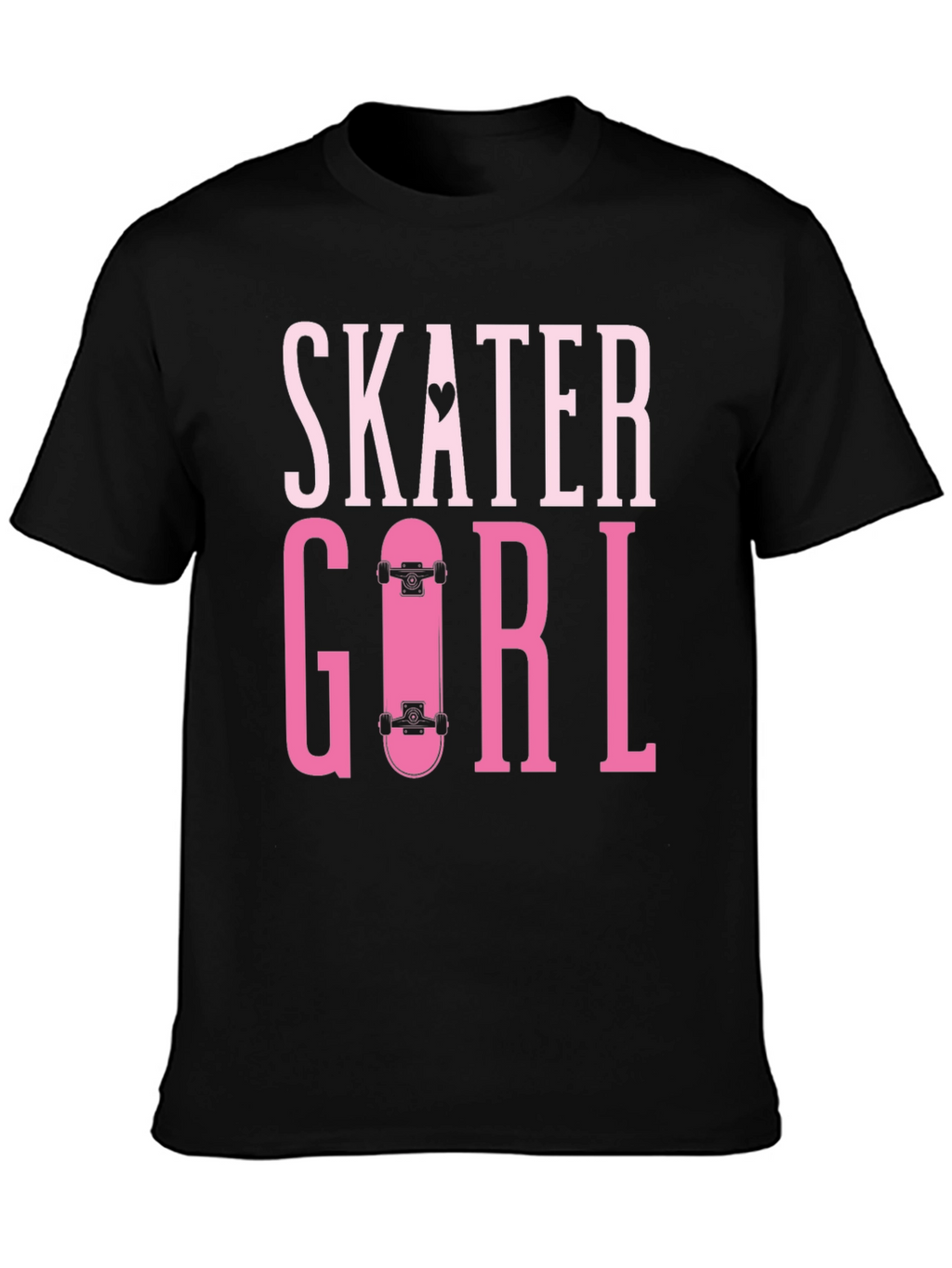 Skater Girl T-Shirt - Trendy Graphic Tee