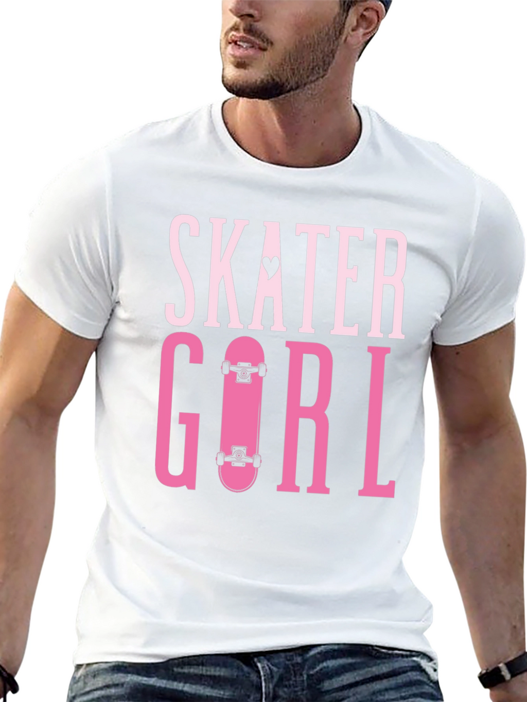 Skater Girl T-Shirt - Trendy Graphic Tee