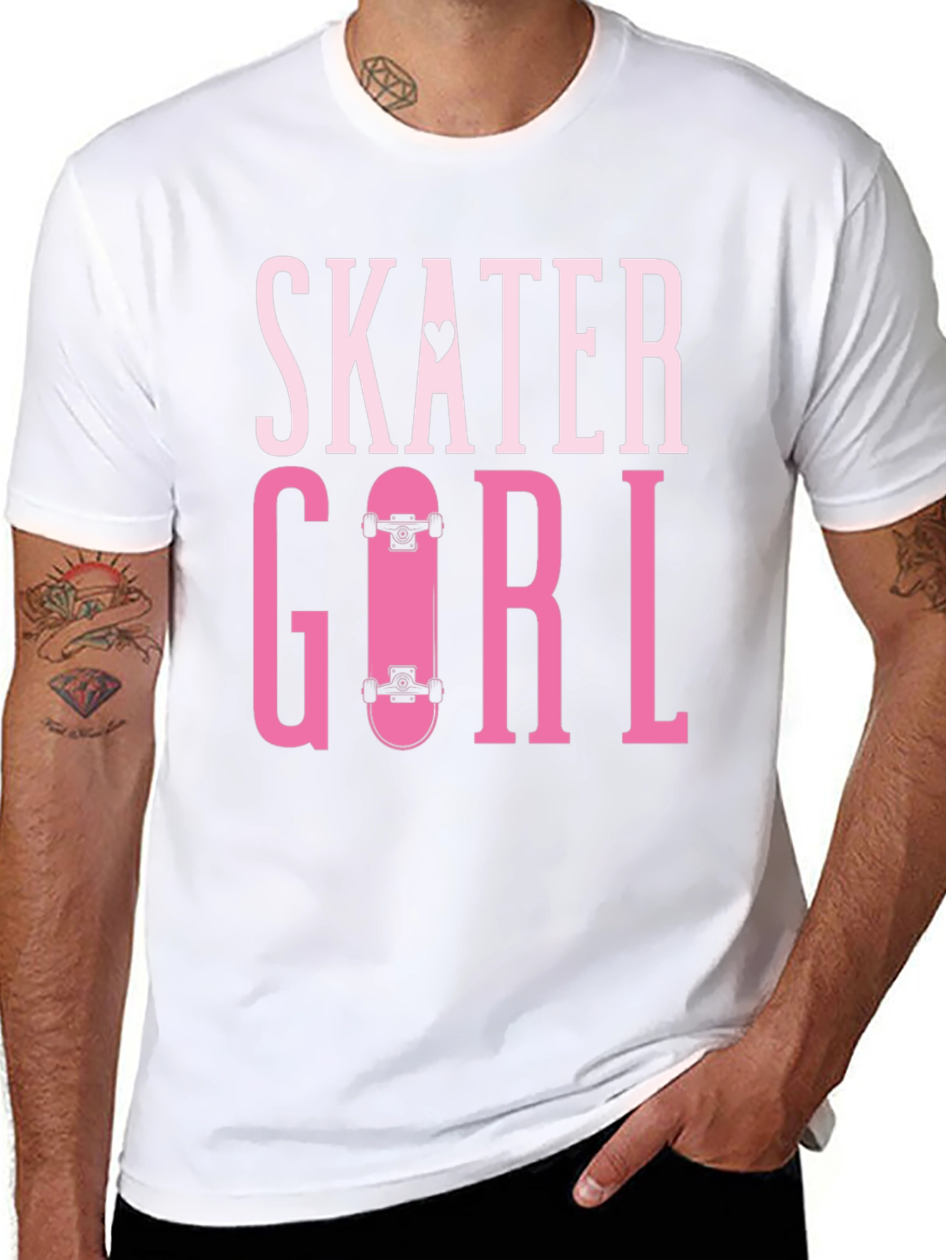 Skater Girl T-Shirt - Trendy Graphic Tee