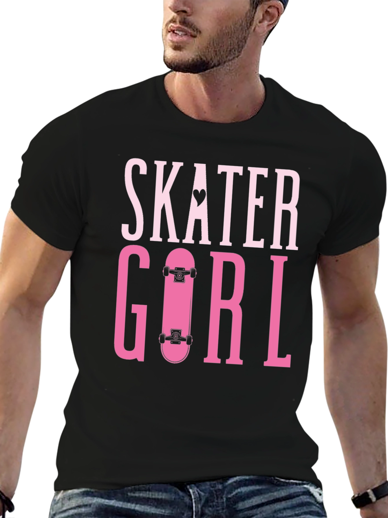 Skater Girl T-Shirt - Trendy Graphic Tee