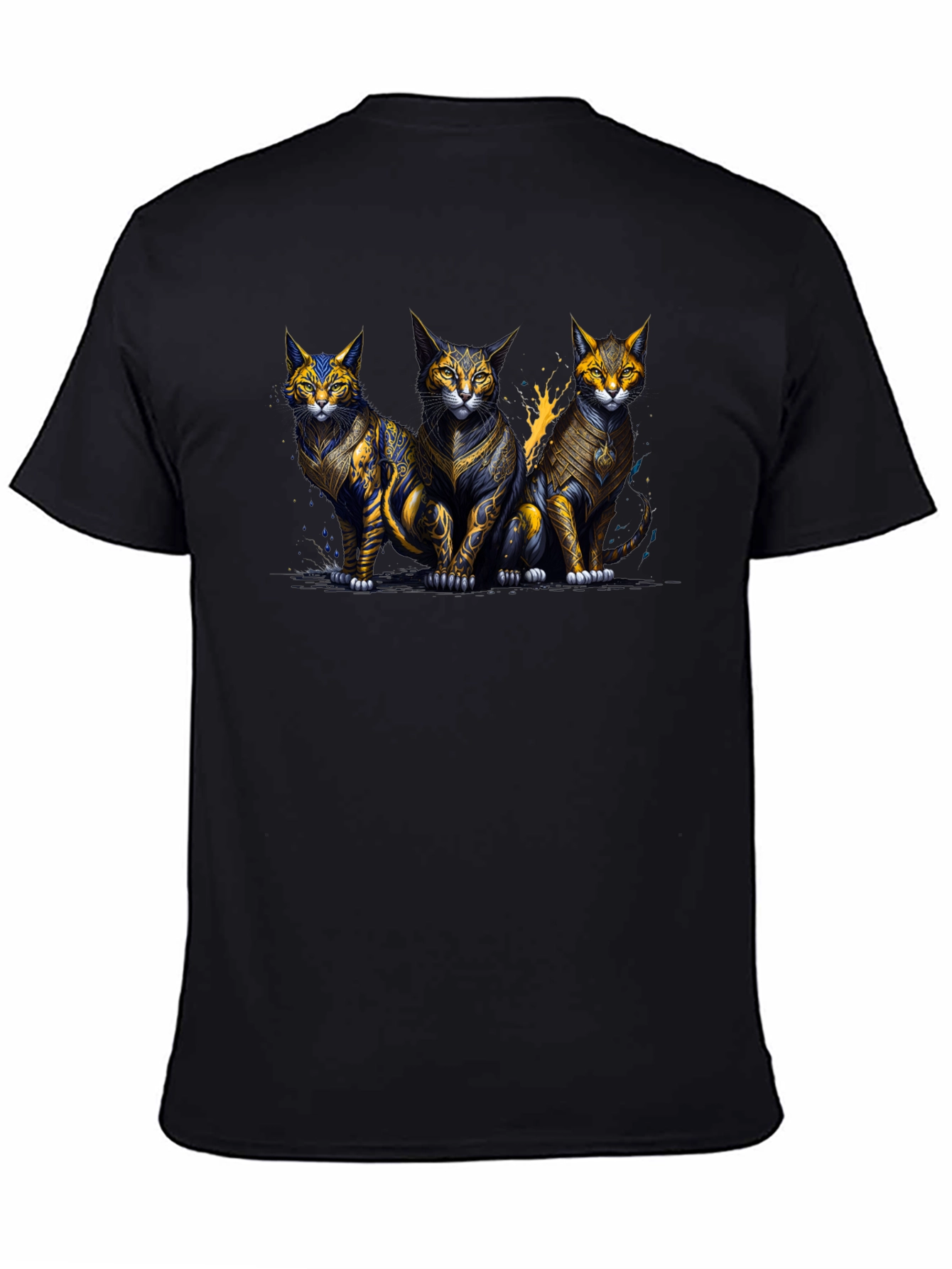 Three Mystic Cats Graphic T-Shirt