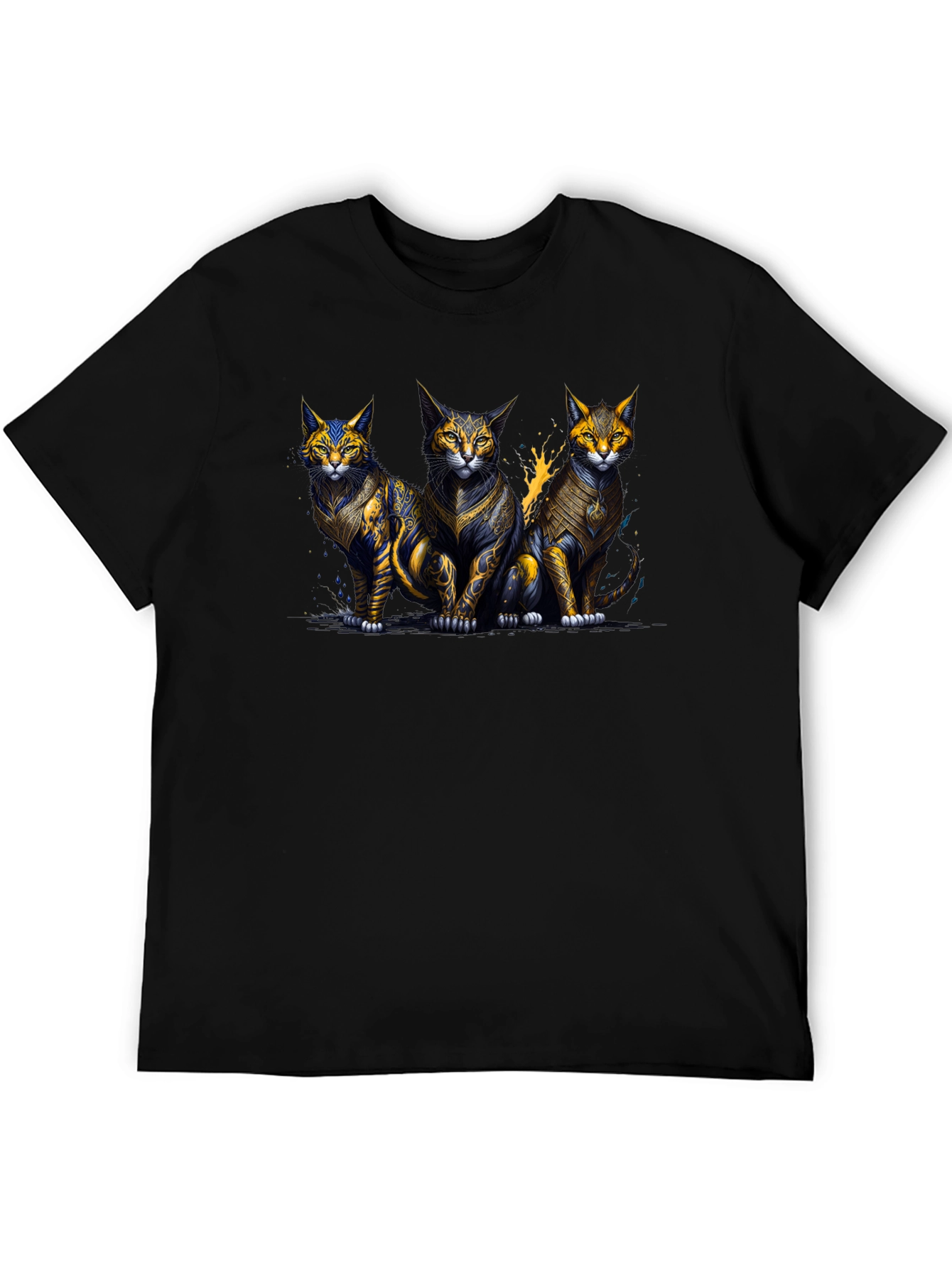 Three Mystic Cats Graphic T-Shirt