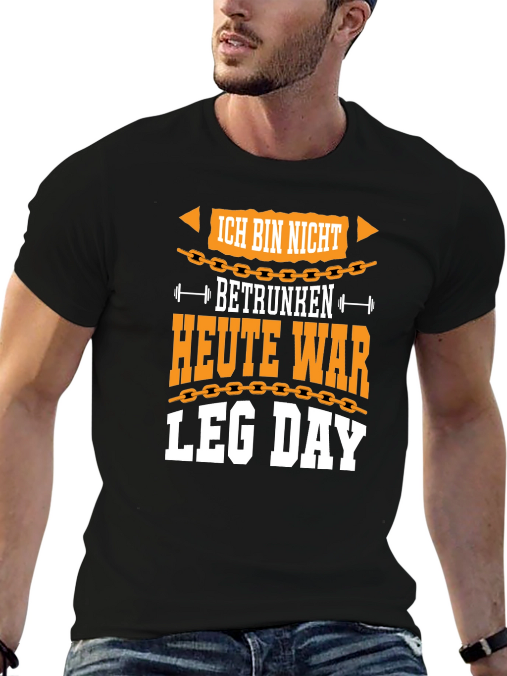 Ich Bin Nicht Betrunken Leg Day Graphic Tee