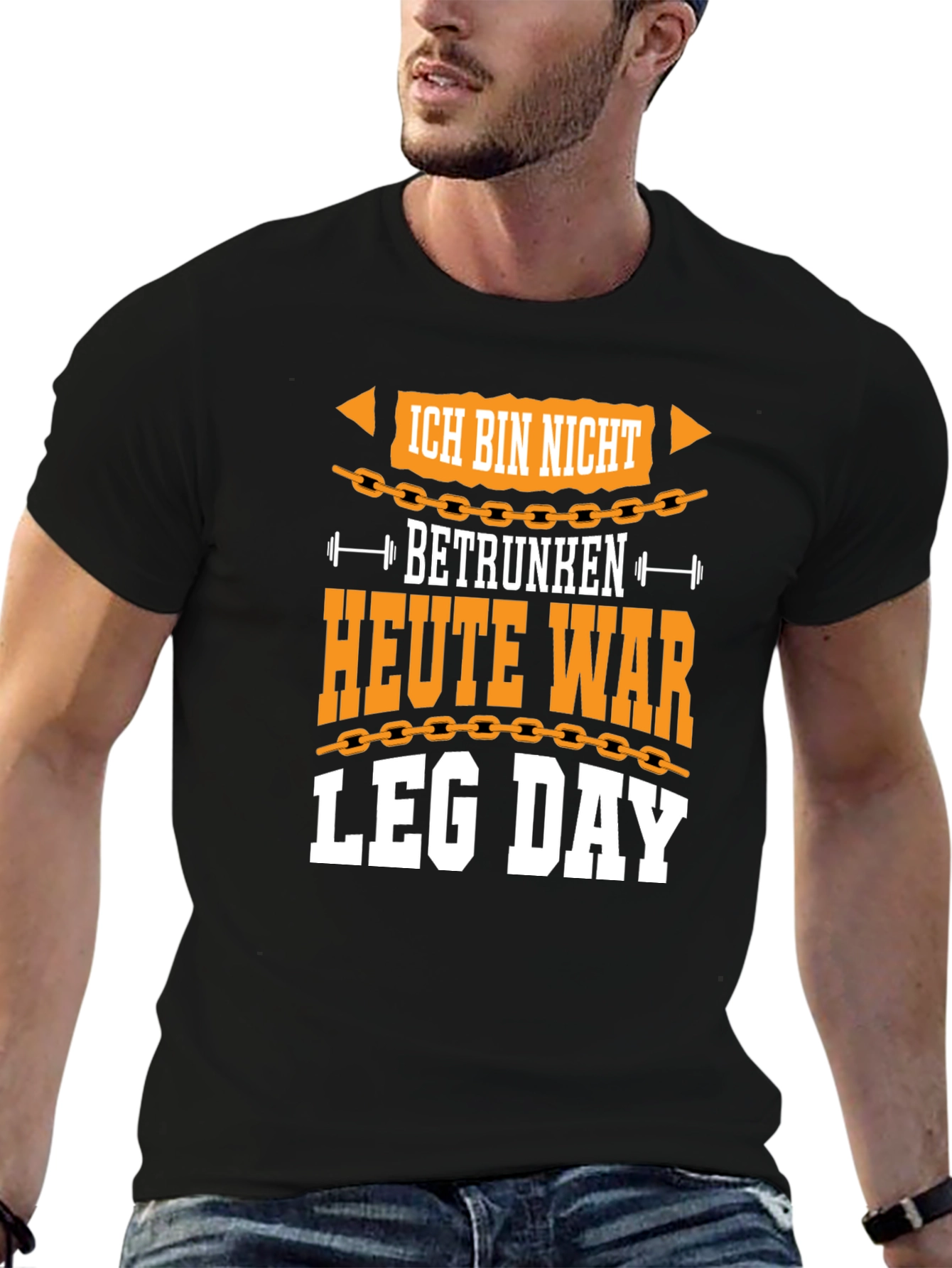 Ich Bin Nicht Betrunken Leg Day Graphic Tee