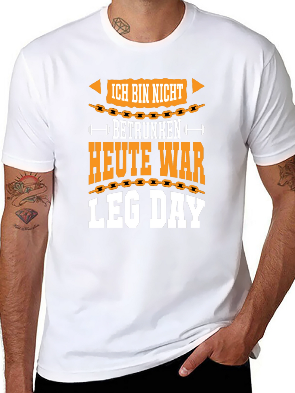 Ich Bin Nicht Betrunken Leg Day Graphic Tee