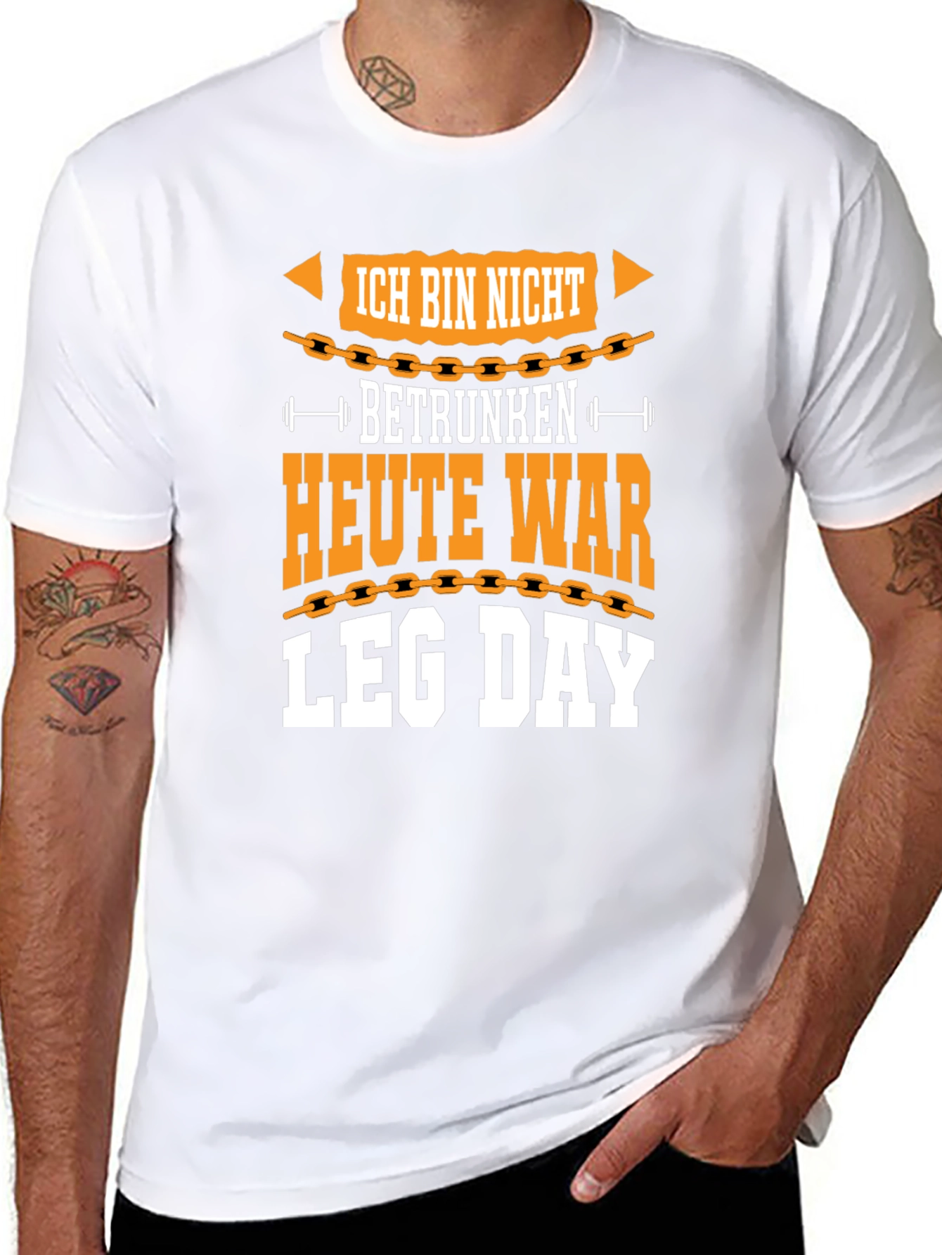 Ich Bin Nicht Betrunken Leg Day Graphic Tee