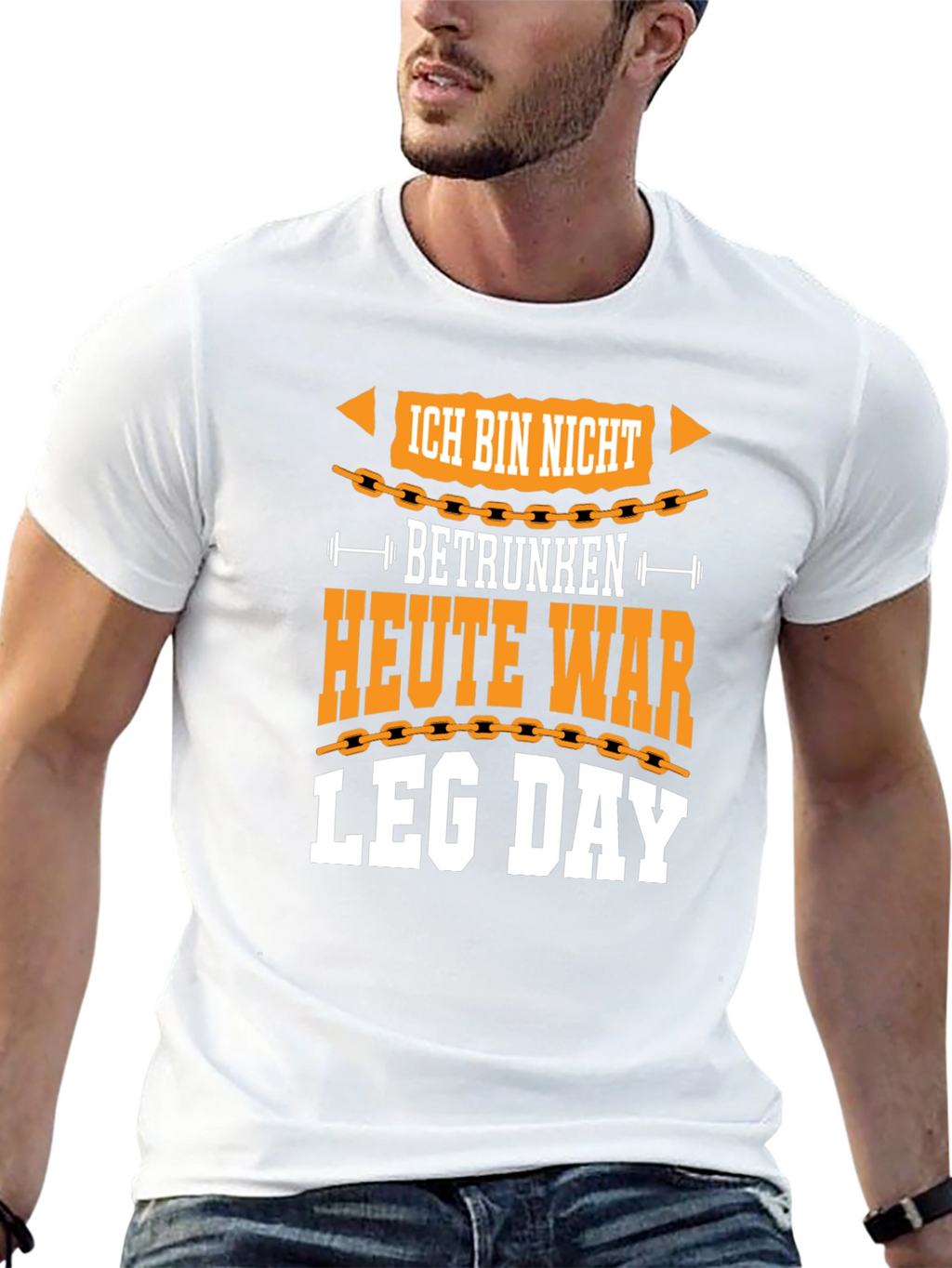 Ich Bin Nicht Betrunken Leg Day Graphic Tee