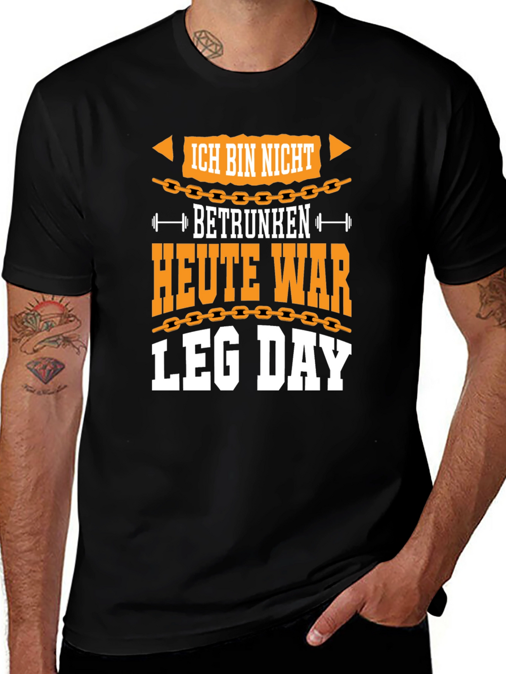 Ich Bin Nicht Betrunken Leg Day Graphic Tee