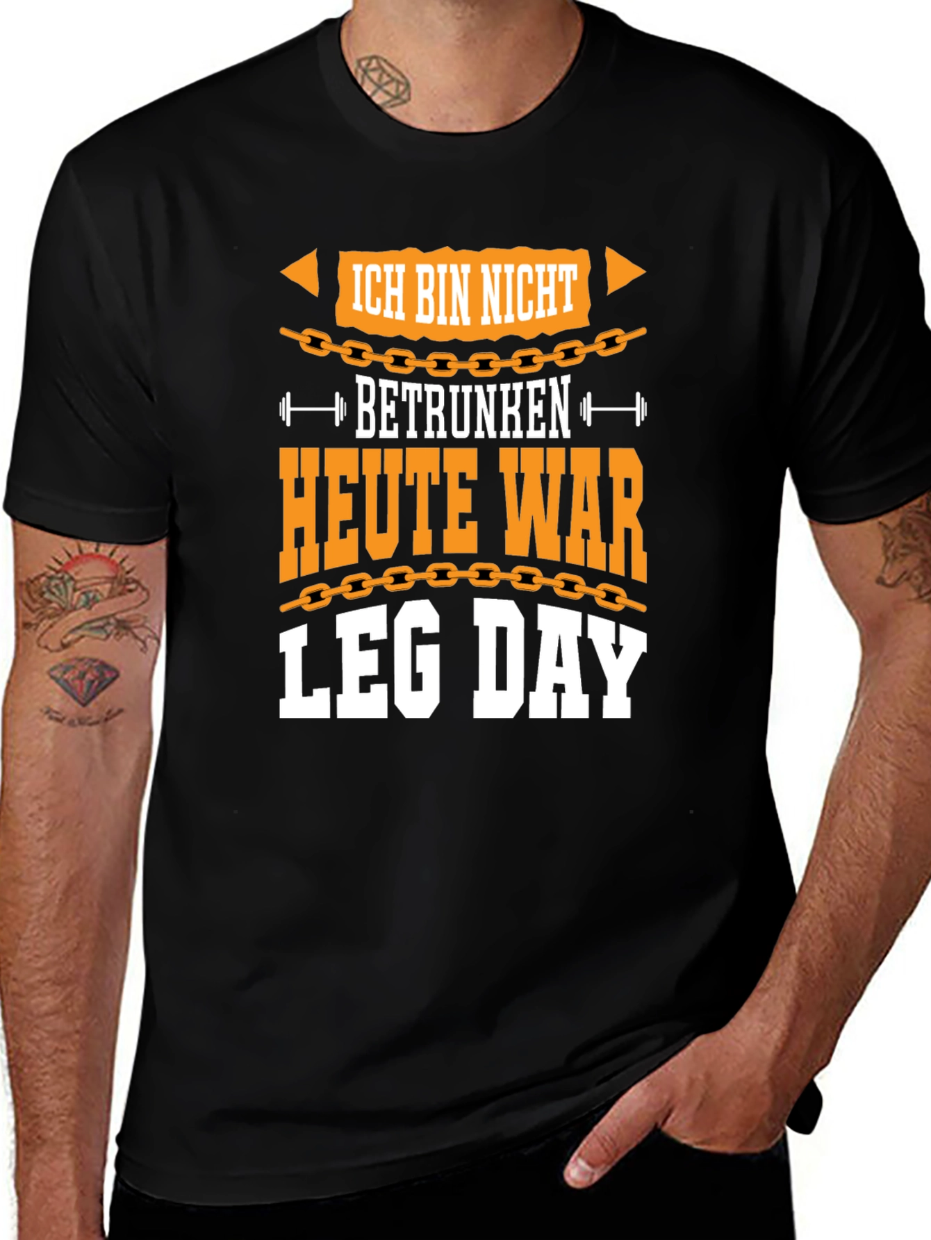 Ich Bin Nicht Betrunken Leg Day Graphic Tee