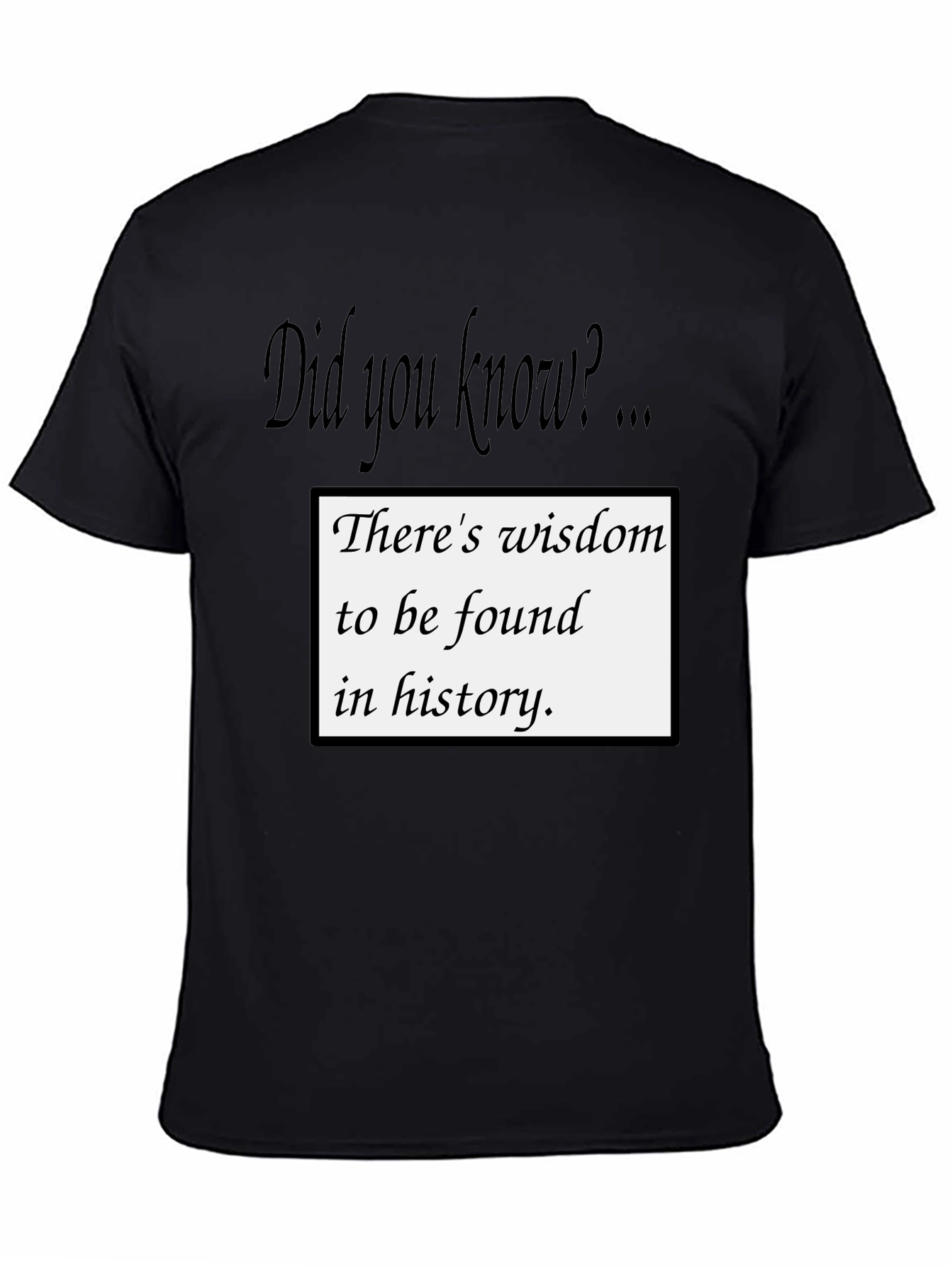 Wisdom in History T-Shirt - Did You Know?
