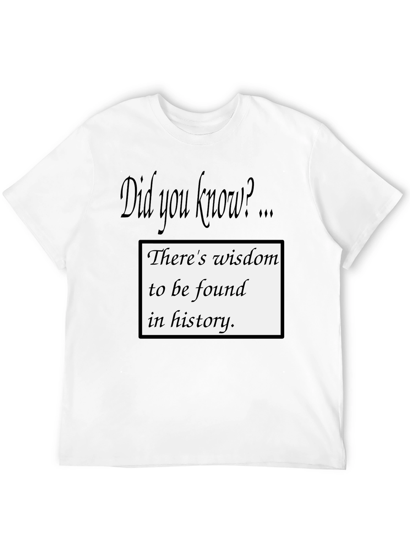 Wisdom in History T-Shirt - Did You Know?