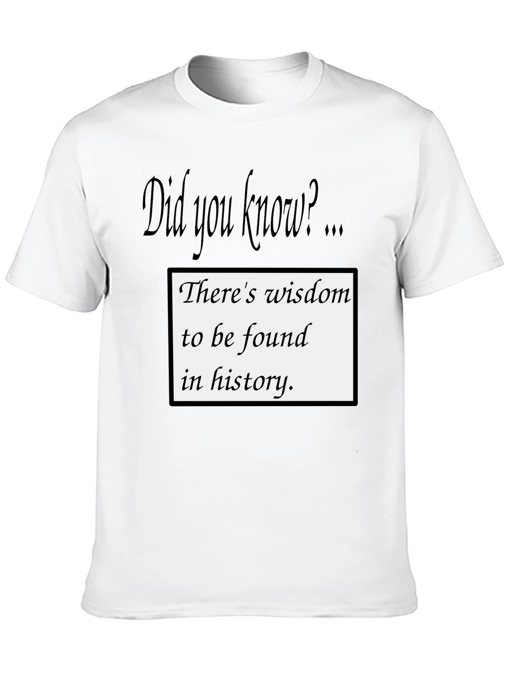 Wisdom in History T-Shirt - Did You Know?