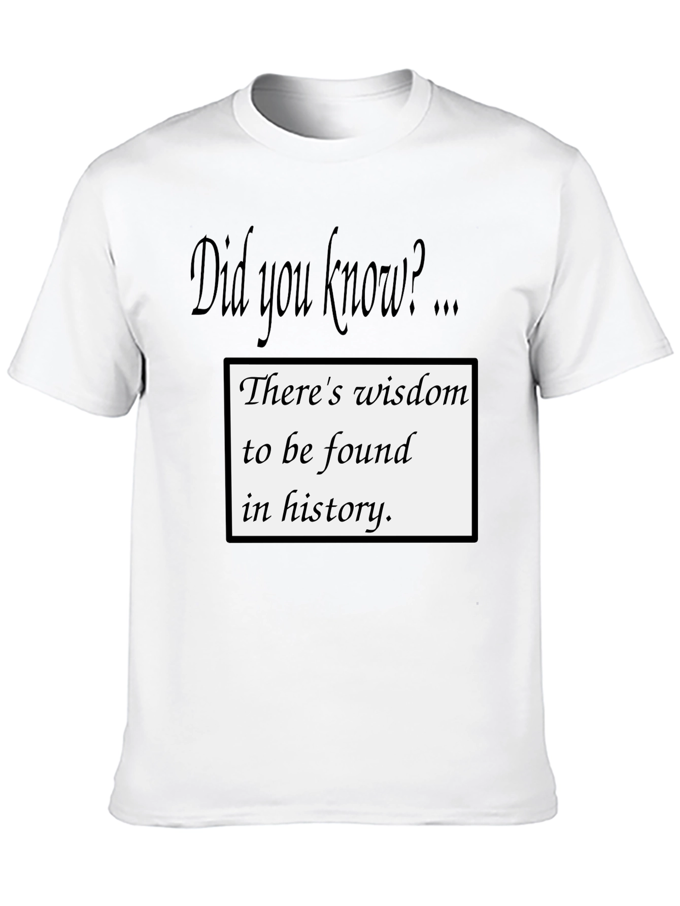 Wisdom in History T-Shirt - Did You Know?