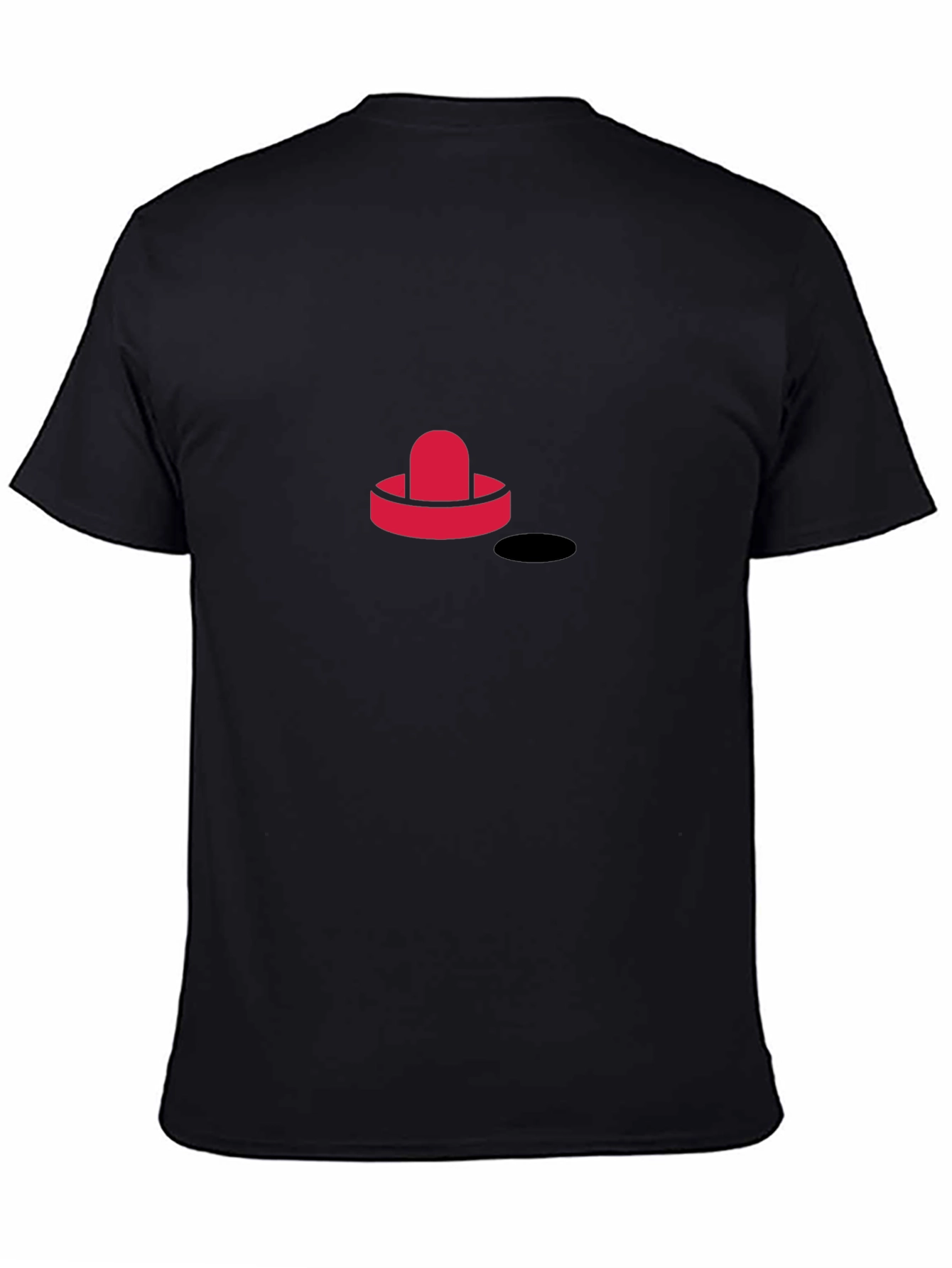 Cool Hockey Puck Graphic Tee - Black