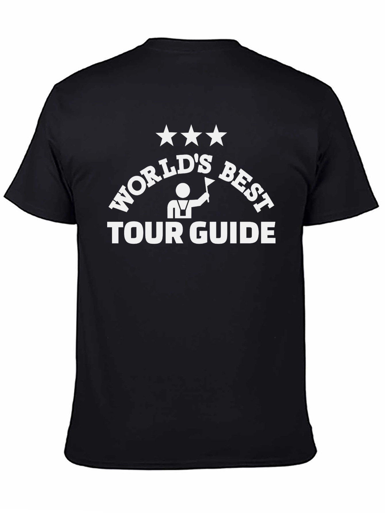 Worlds Best Tour Guide T-Shirt - Black Graphic Tee