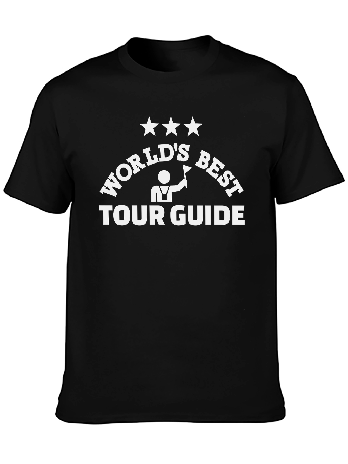 Worlds Best Tour Guide T-Shirt - Black Graphic Tee