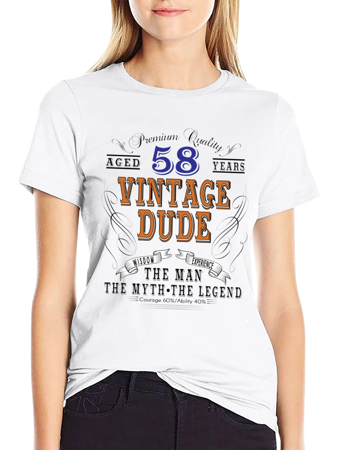 Vintage Dude 58th Birthday T-Shirt