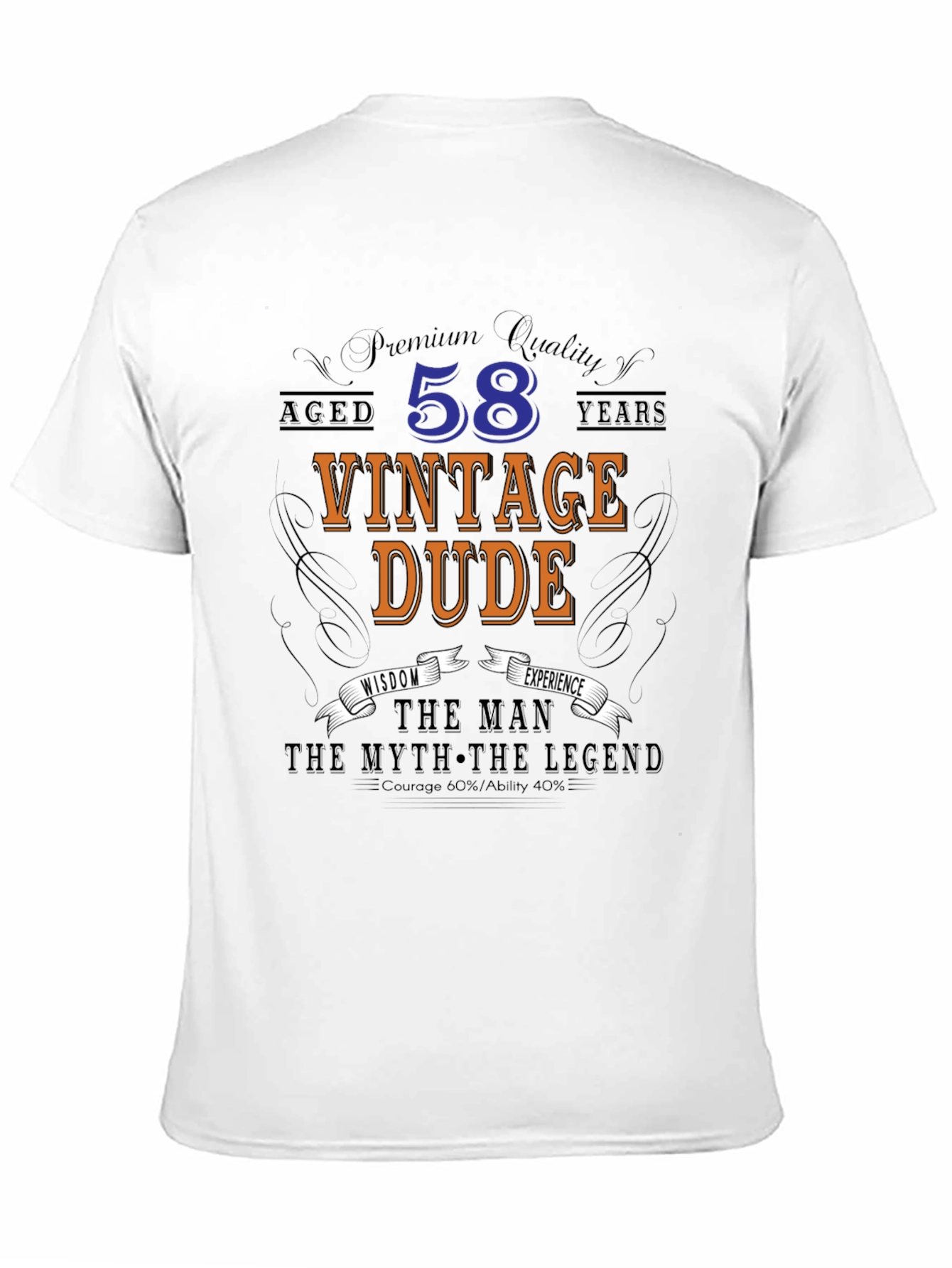 Vintage Dude 58th Birthday T-Shirt