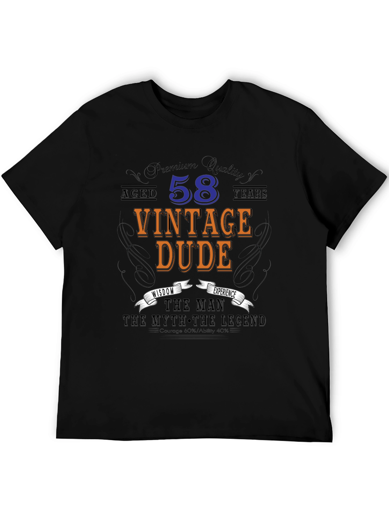 Vintage Dude 58th Birthday T-Shirt