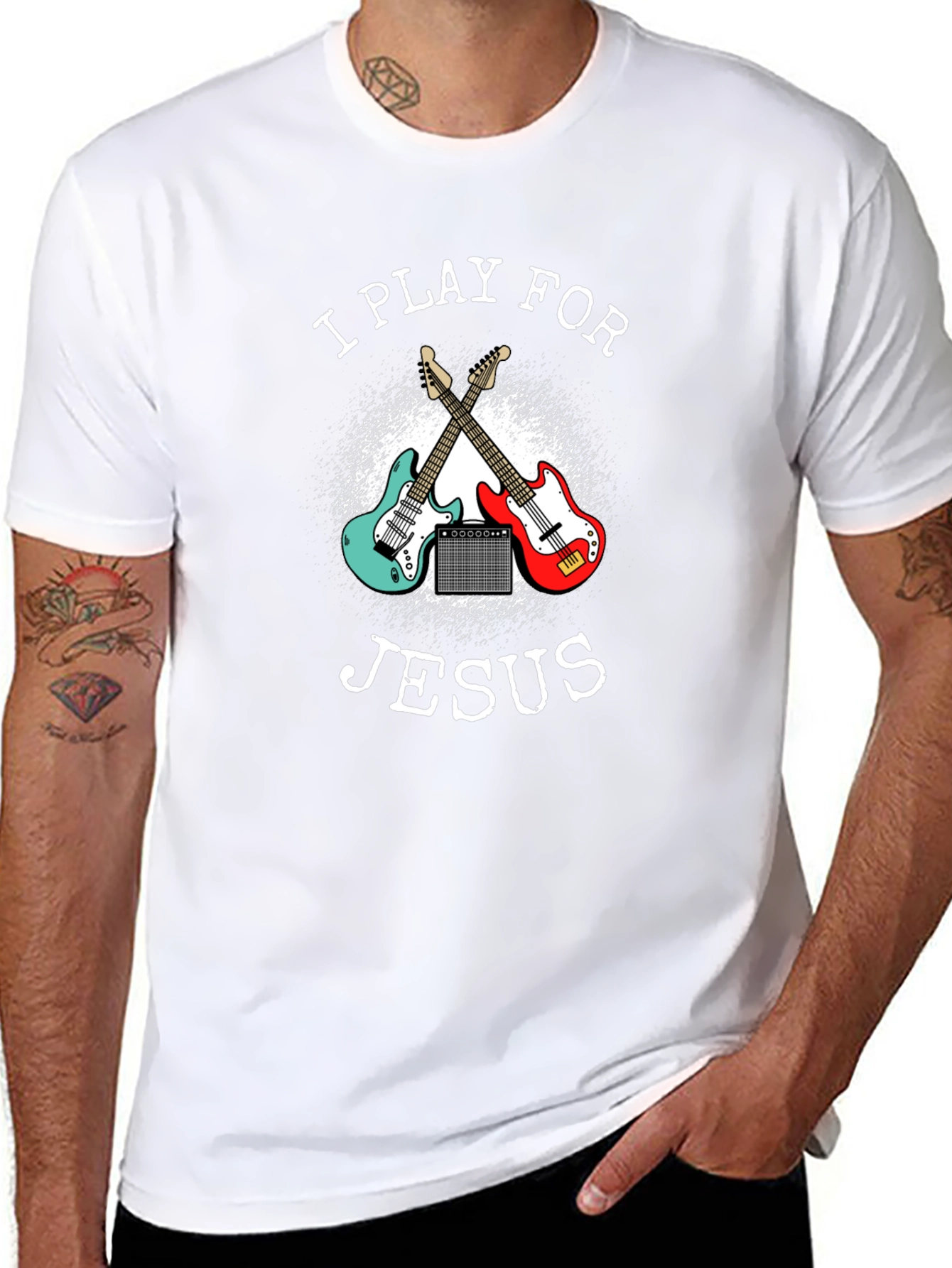 I Play for Jesus Guitar T-Shirt