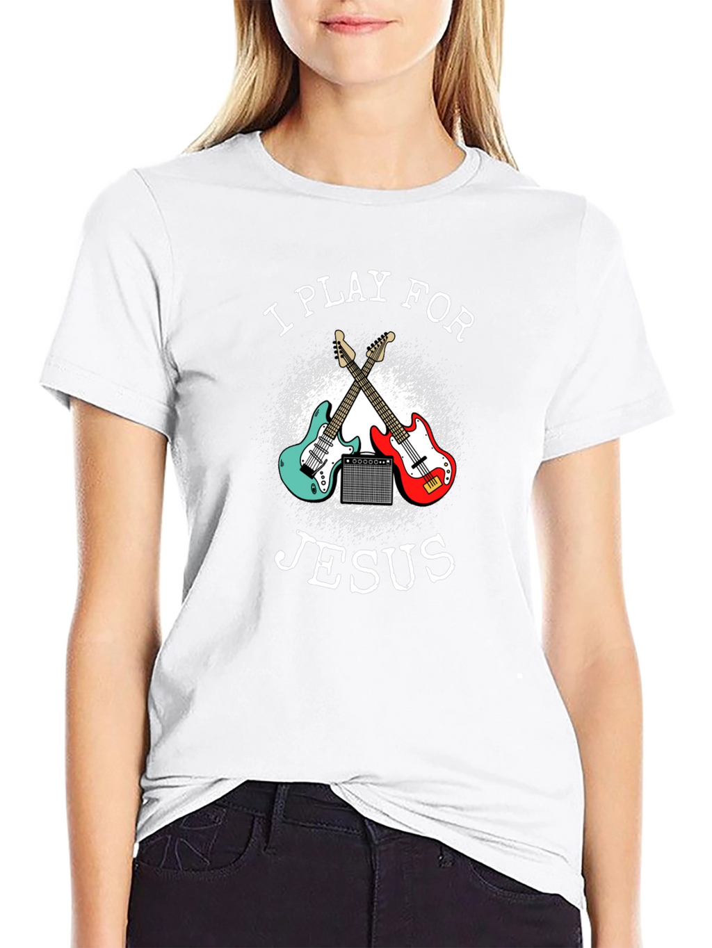 I Play for Jesus Guitar T-Shirt