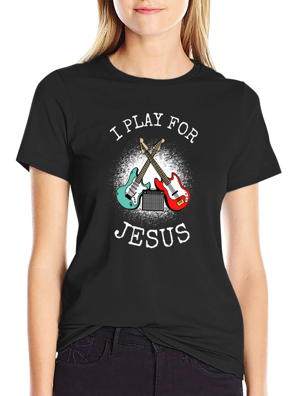 I Play for Jesus Guitar T-Shirt