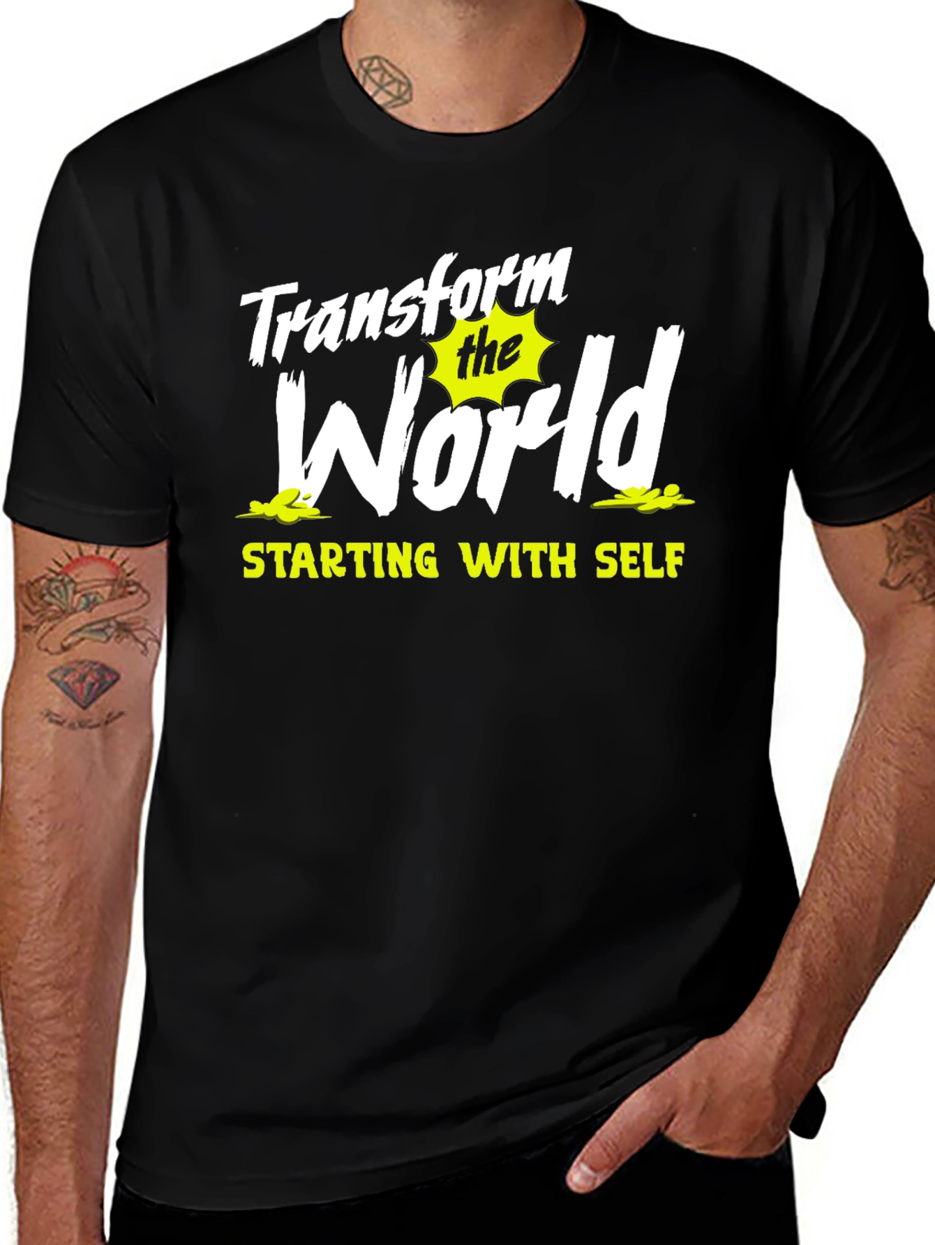 Transform the World T-Shirt - Motivational Graphic Tee
