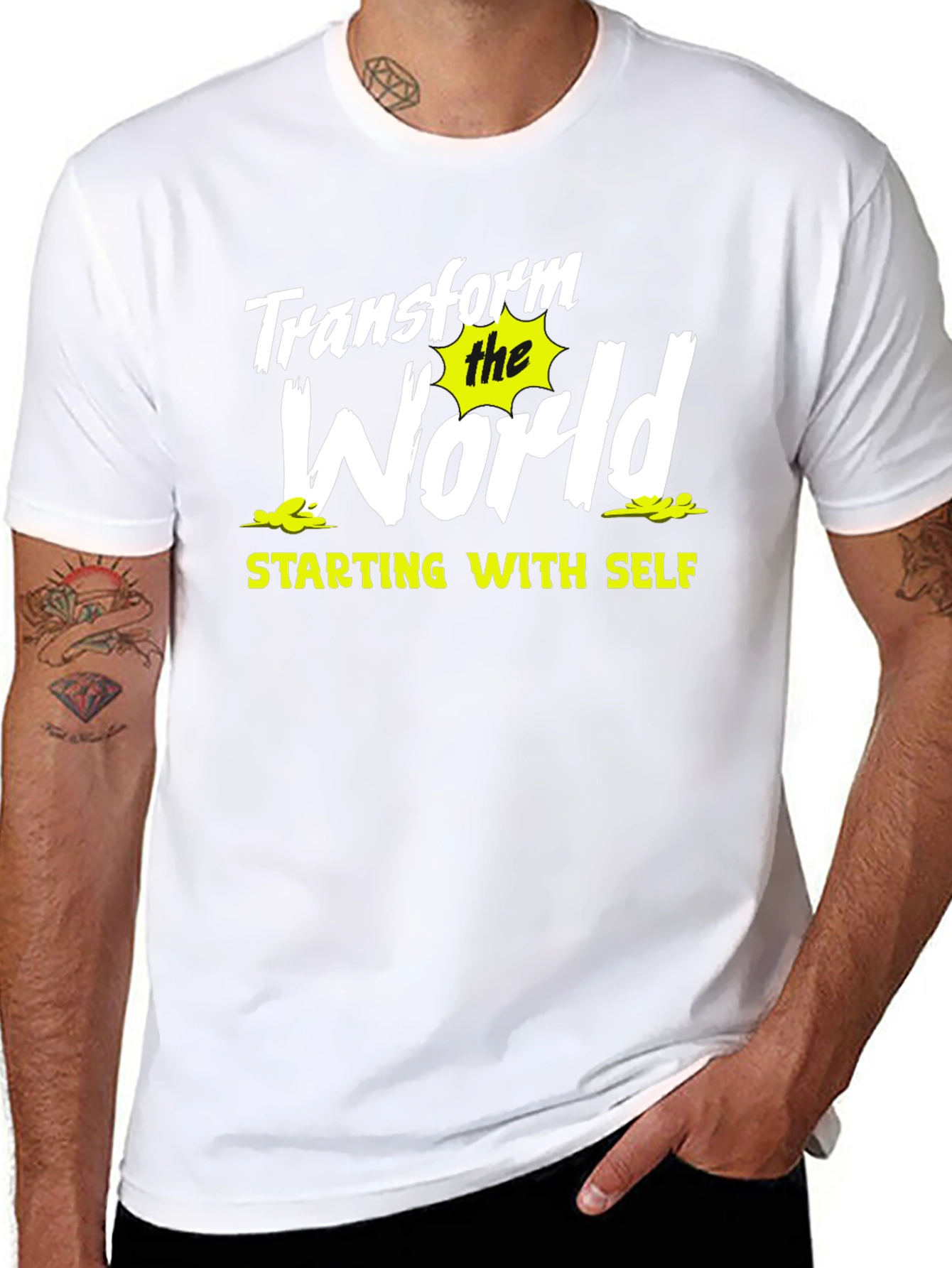 Transform the World T-Shirt - Motivational Graphic Tee