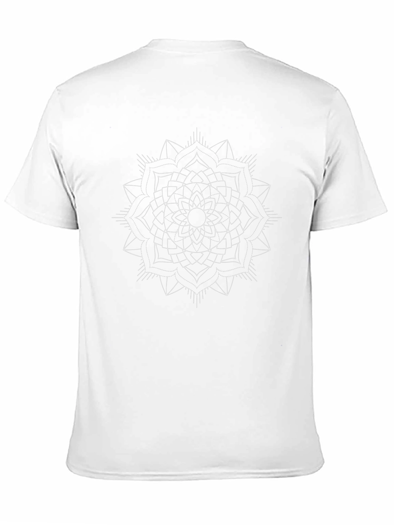 Geometric Mandala T-Shirt - Black Cotton Tee