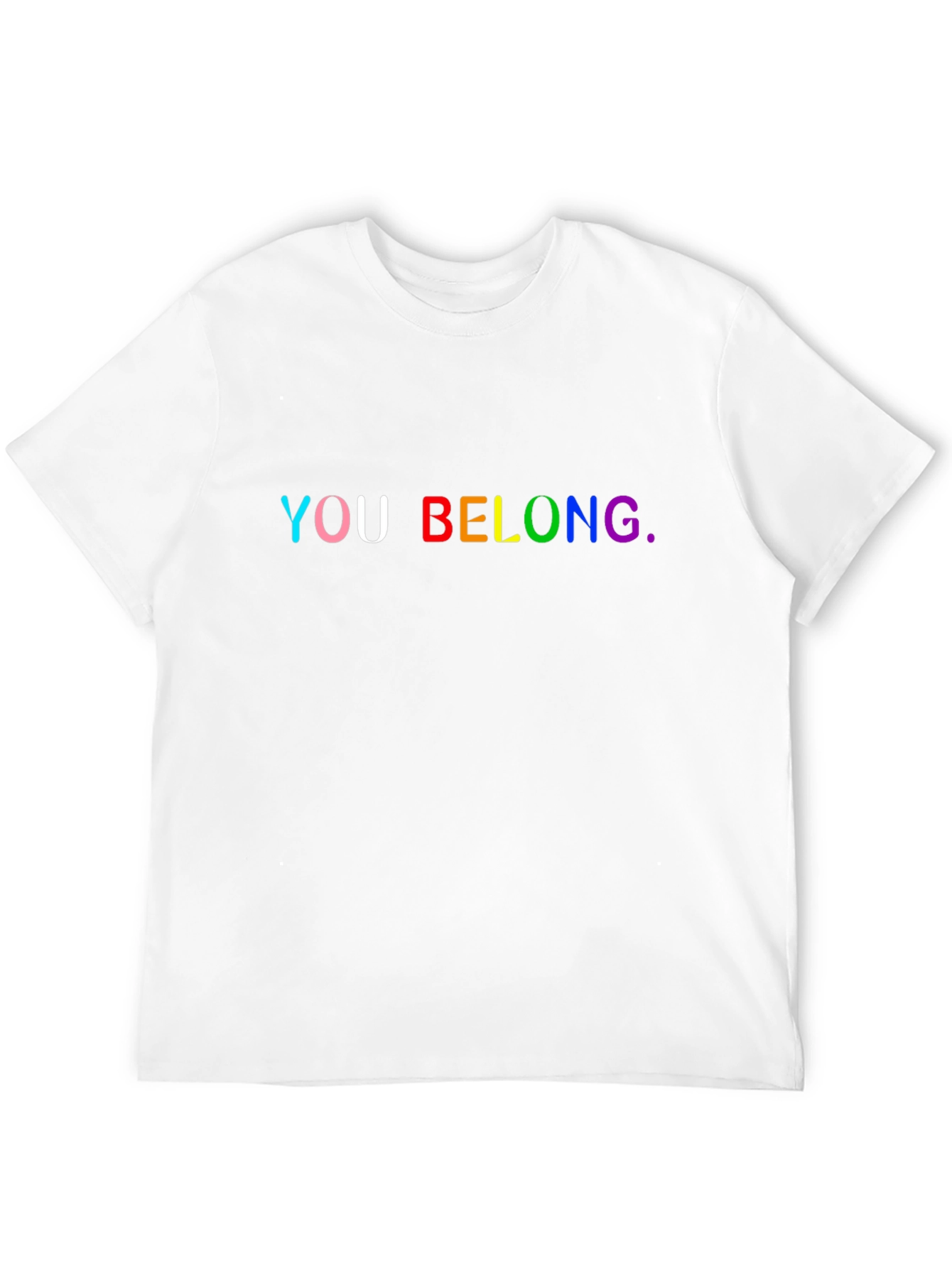 You Belong Rainbow Pride Black T-Shirt