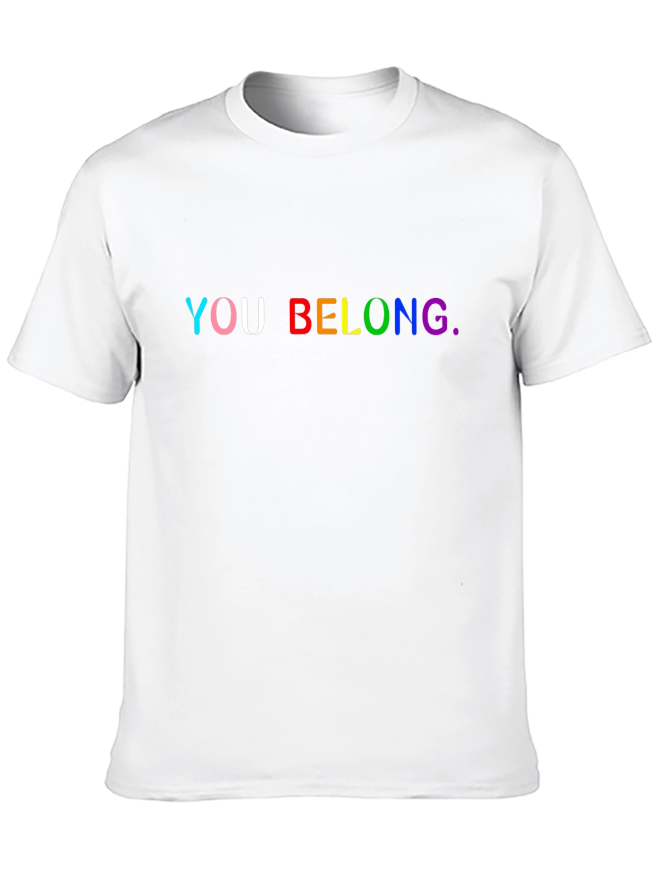 You Belong Rainbow Pride Black T-Shirt