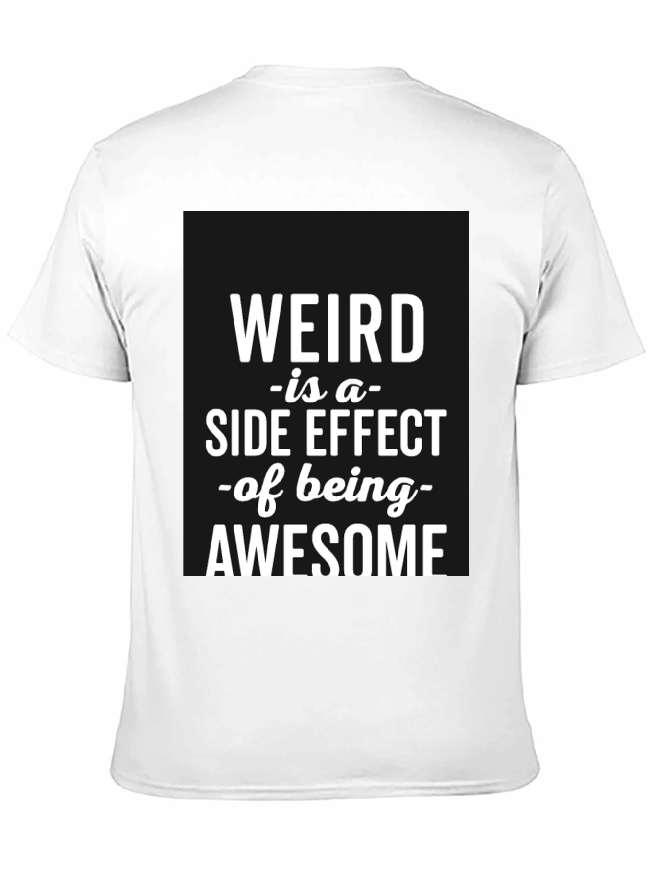 Weird Awesome Black T-Shirt for Men