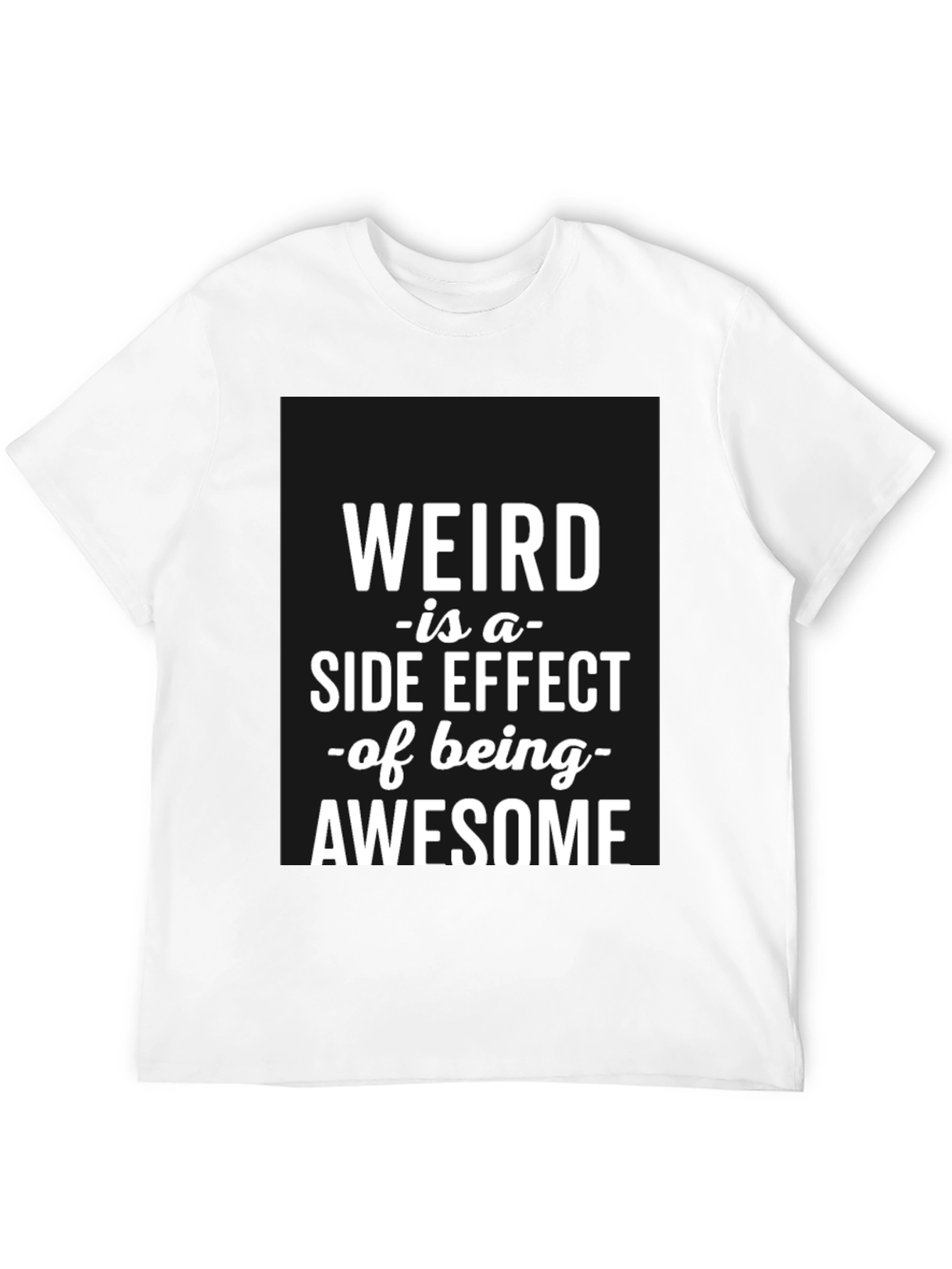 Weird Awesome Black T-Shirt for Men