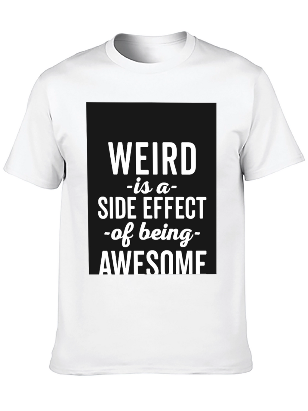 Weird Awesome Black T-Shirt for Men