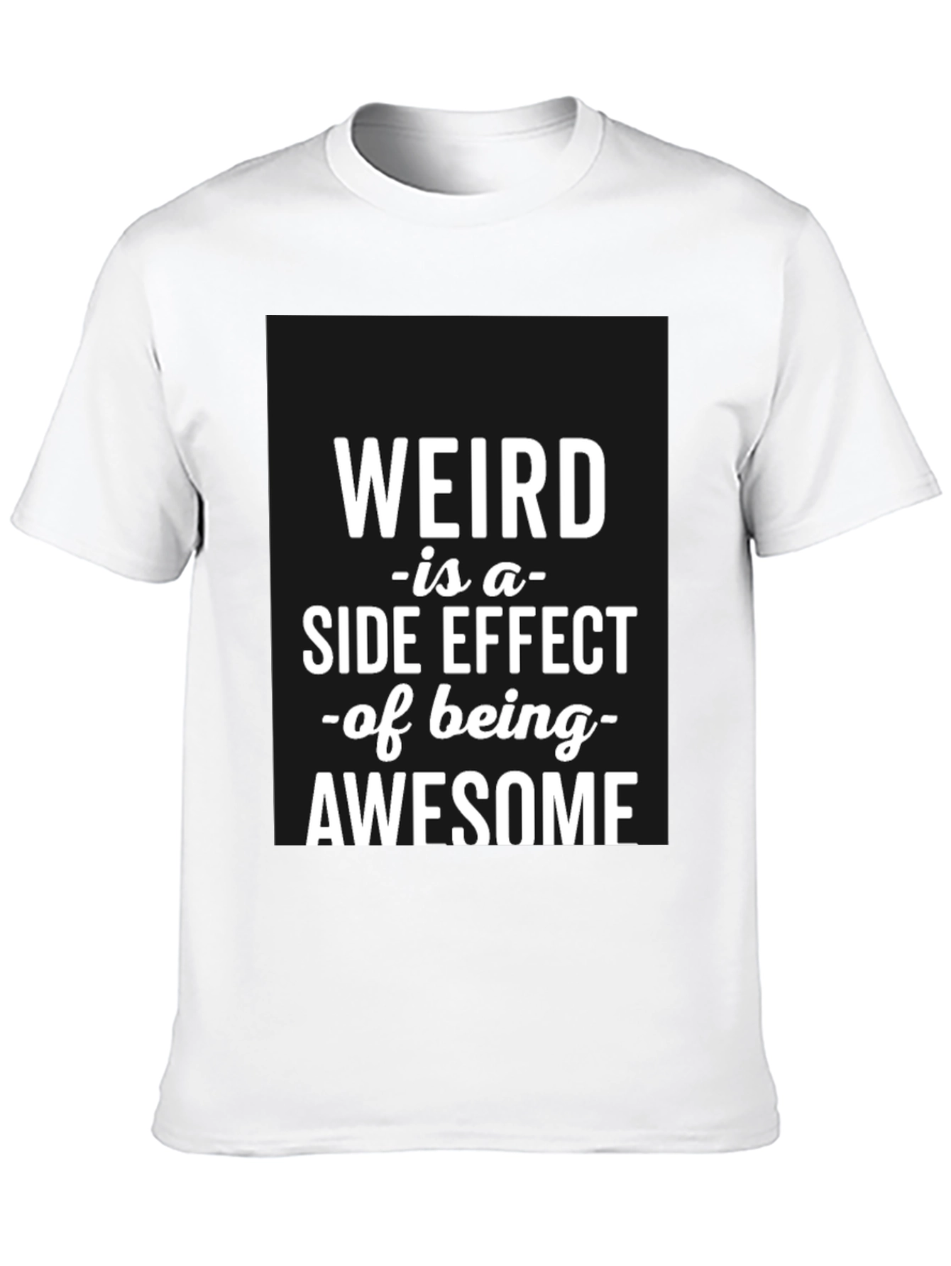 Weird Awesome Black T-Shirt for Men