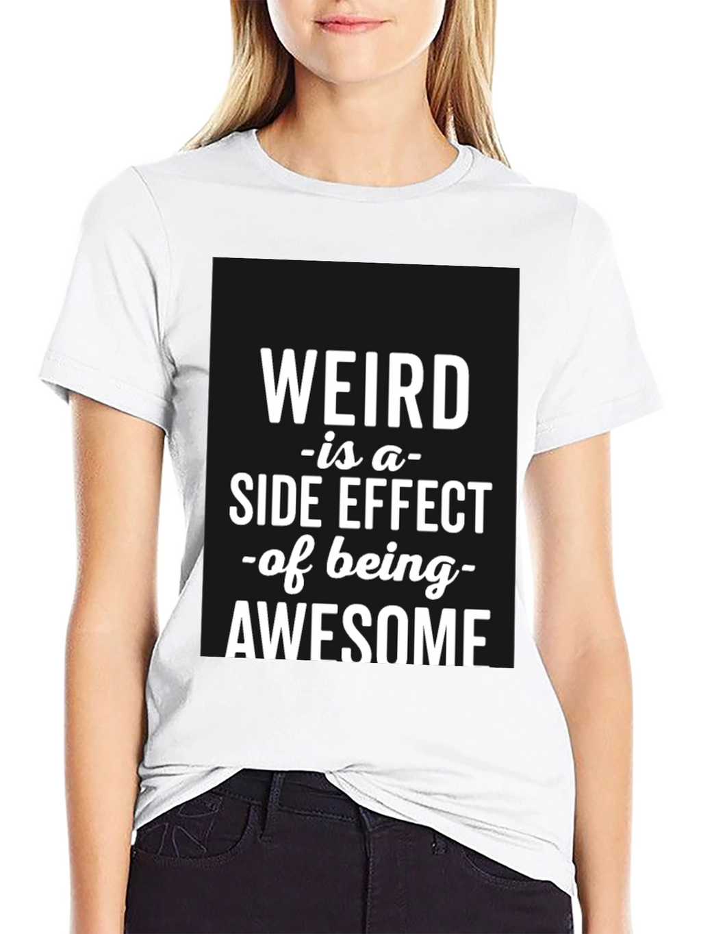 Weird Awesome Black T-Shirt for Men
